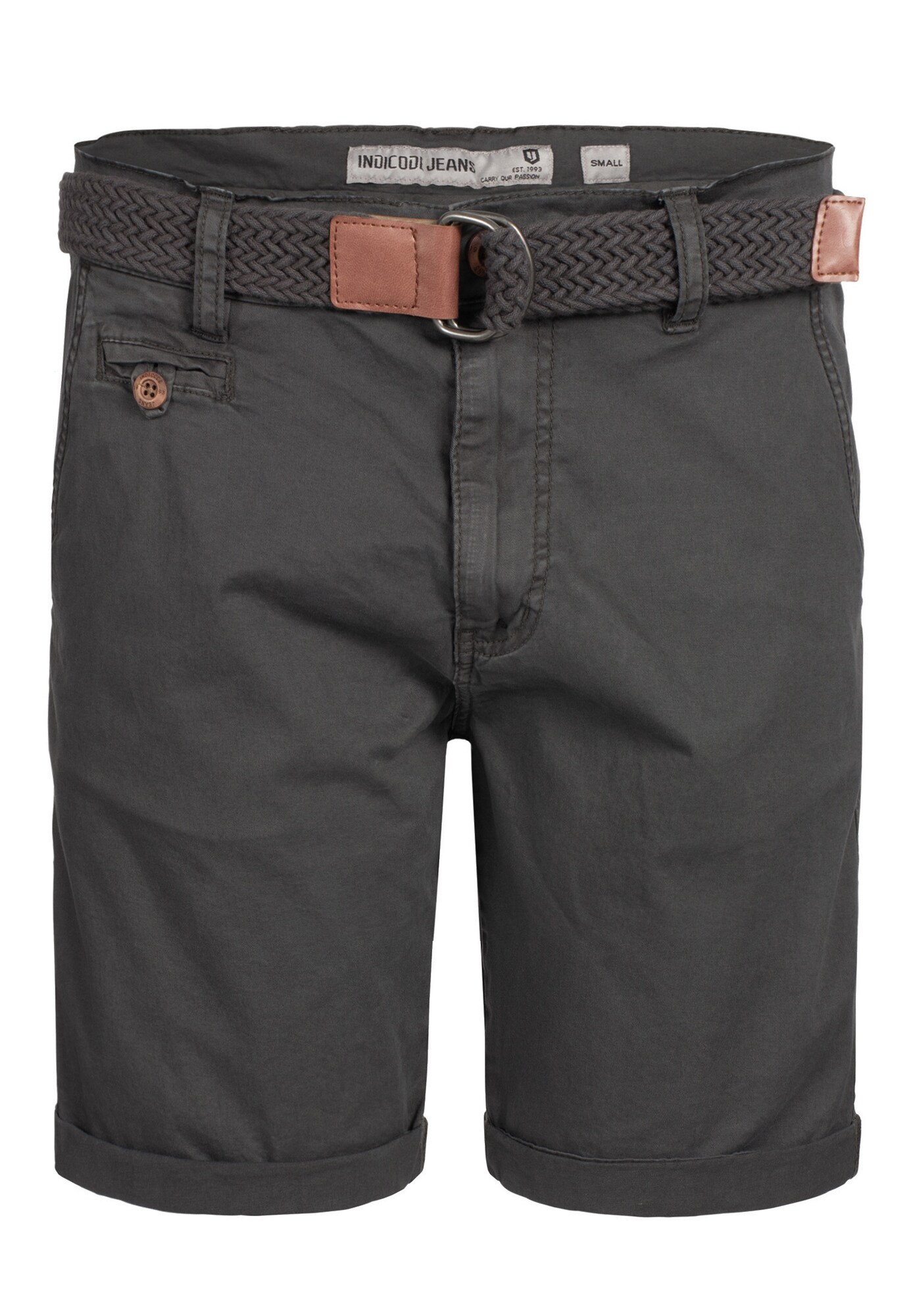Indicode Jeans Heren Chino Kidd Basaltgrijs indicode jeans kopen in de aanbieding