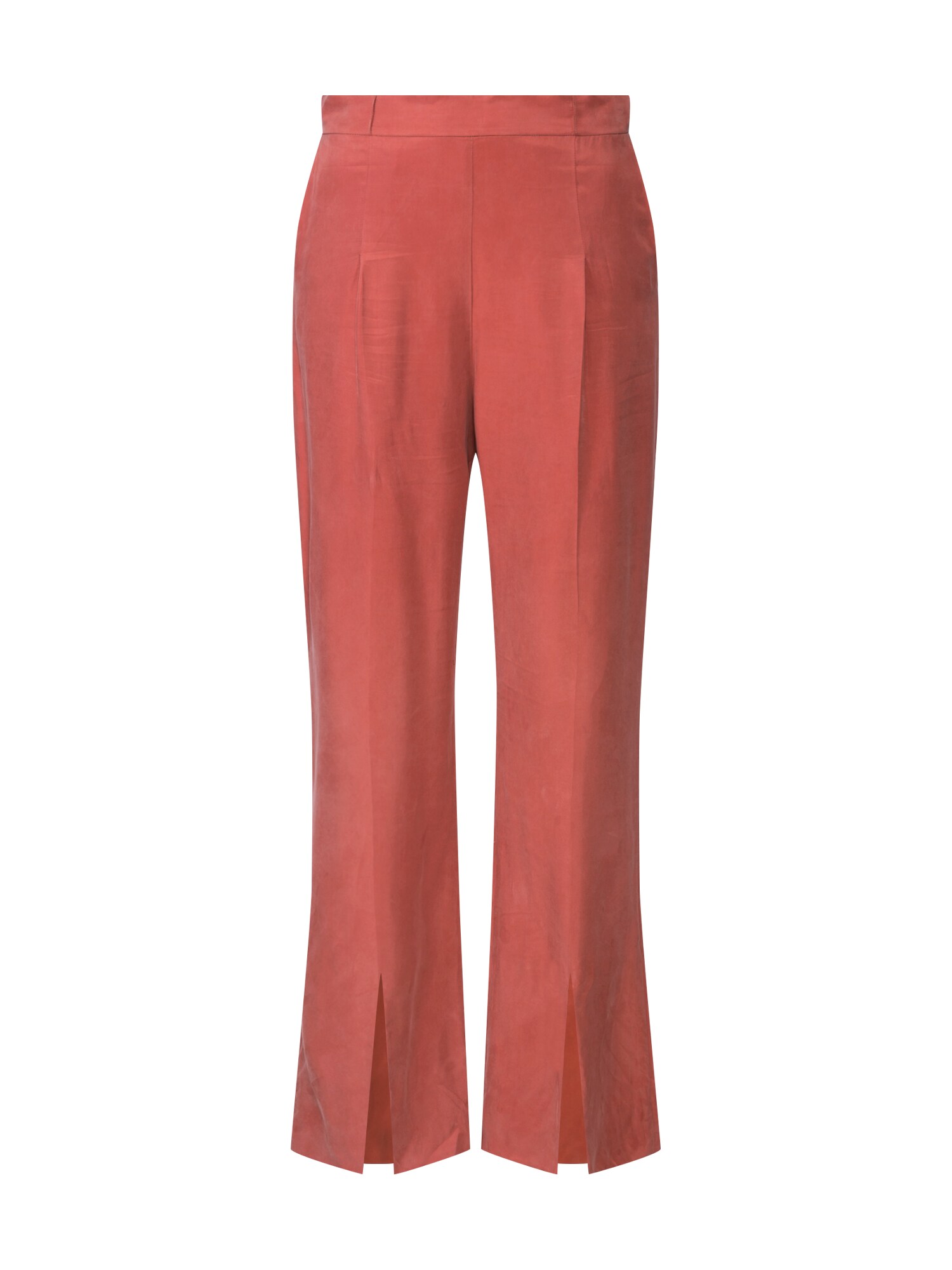 Pop Copenhagen Klostuotos kelnės 'Flared Split-leg Trousers'  oranžinė
