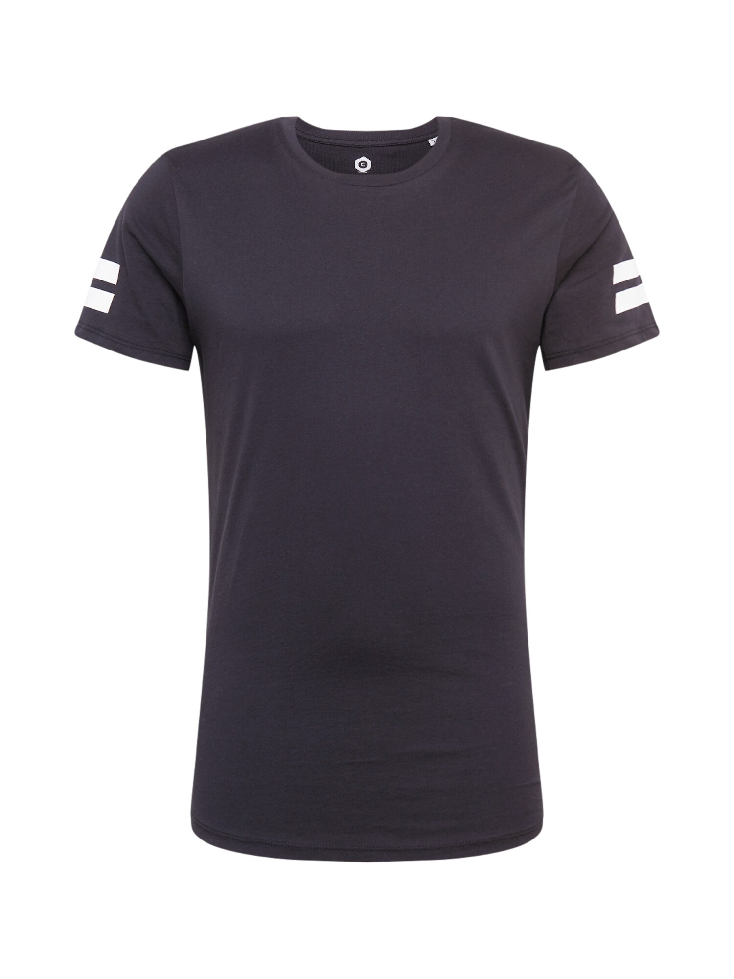 JACK & JONES Marškinėliai 'BORO'  juoda / balta