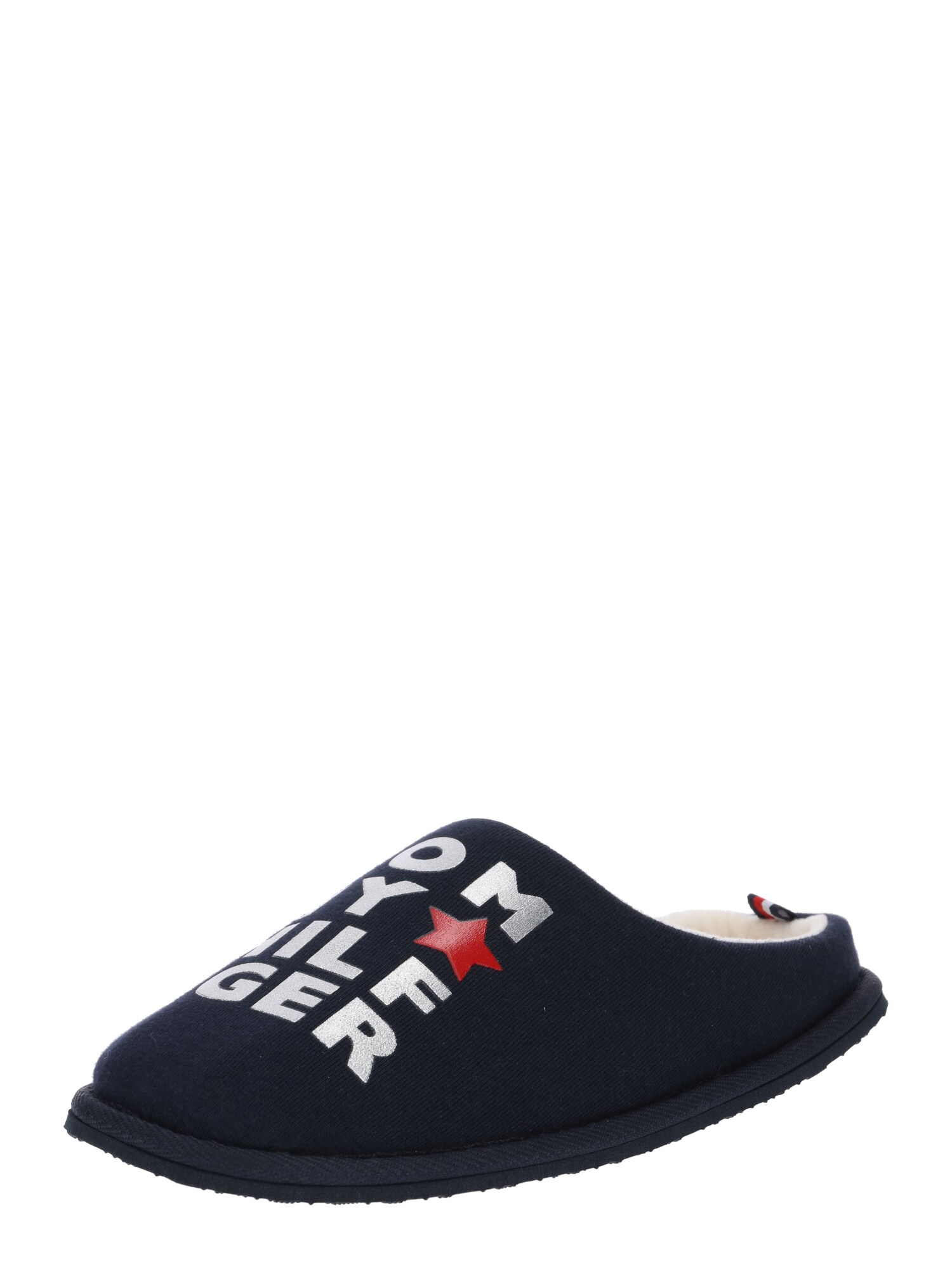 Tommy Hilfiger Dames Huisschoenen Metallic Print Home Navy tommy hilfiger kopen in de aanbieding