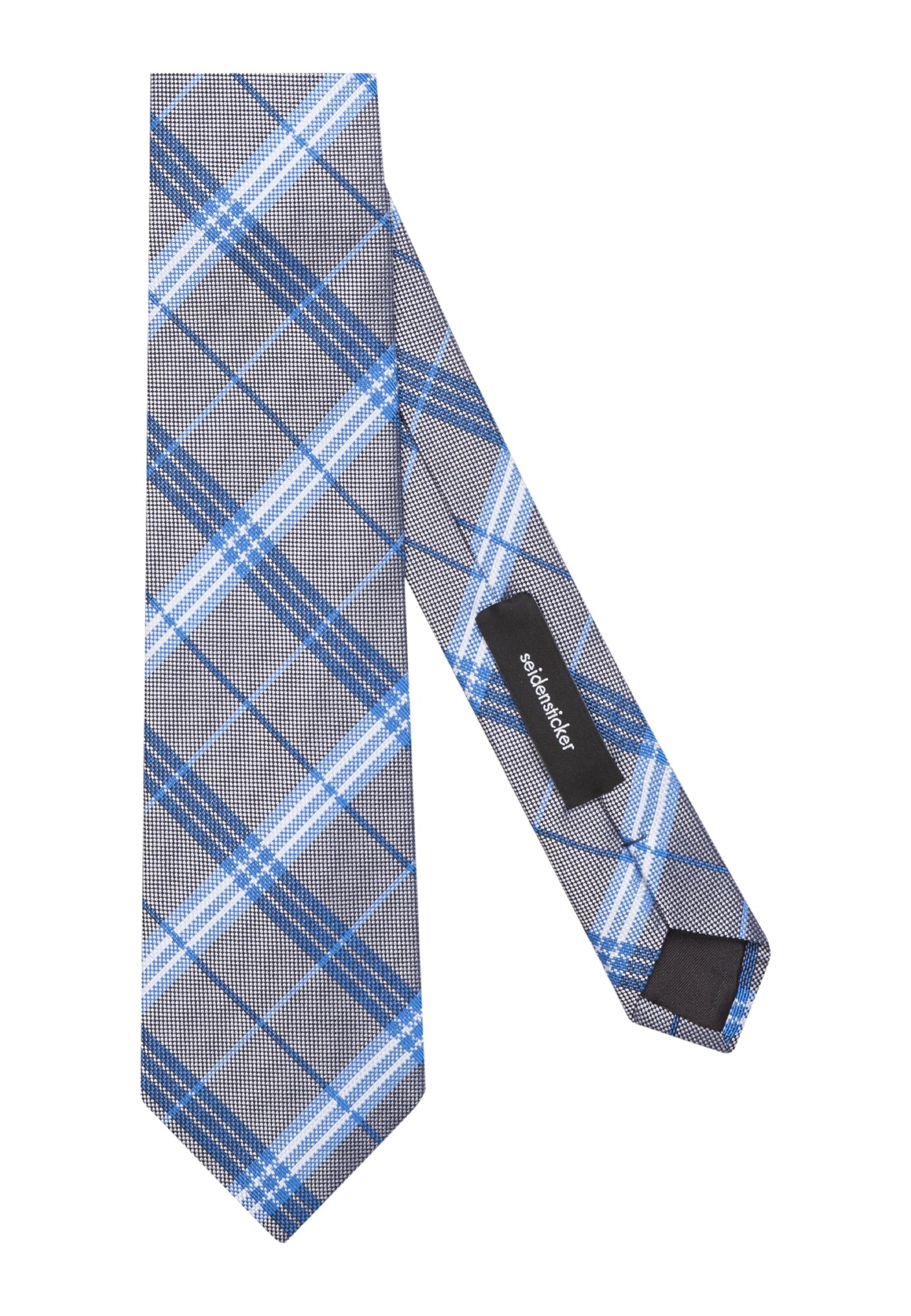 Seidensticker Heren Stropdas Schwarze Rose Blauw Aqua Grijs seidensticker kopen in de aanbieding