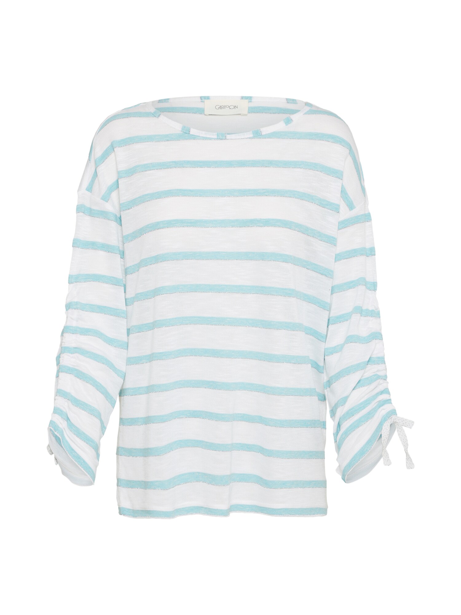 Cartoon Dames Shirt Turquoise Wit cartoon kopen in de aanbieding