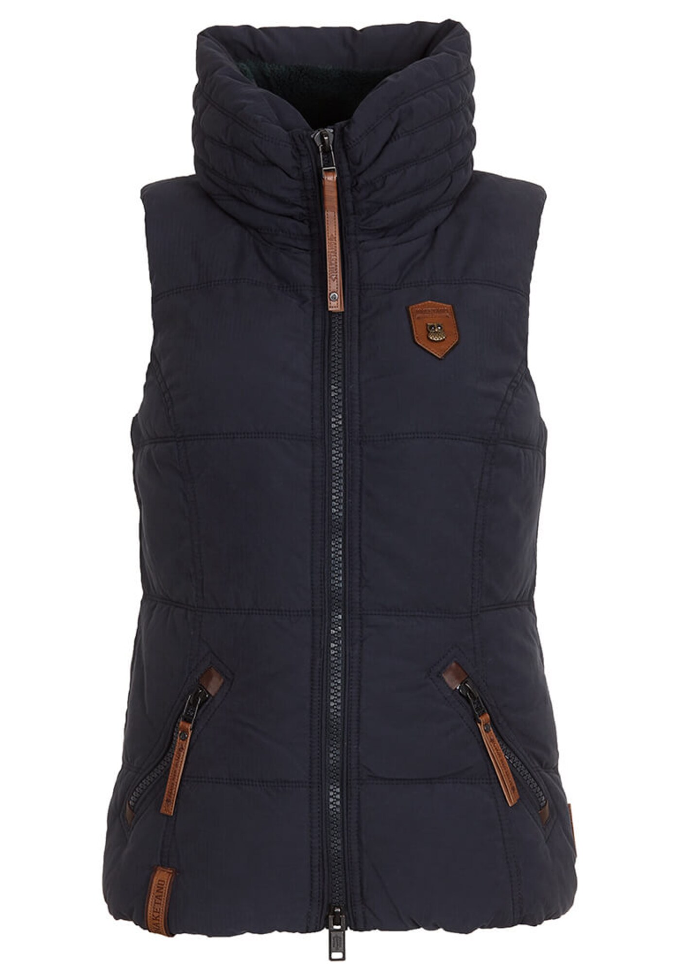 Naketano Dames Bodywarmer Hasenbergl Flavour Donkerblauw naketano kopen in de aanbieding