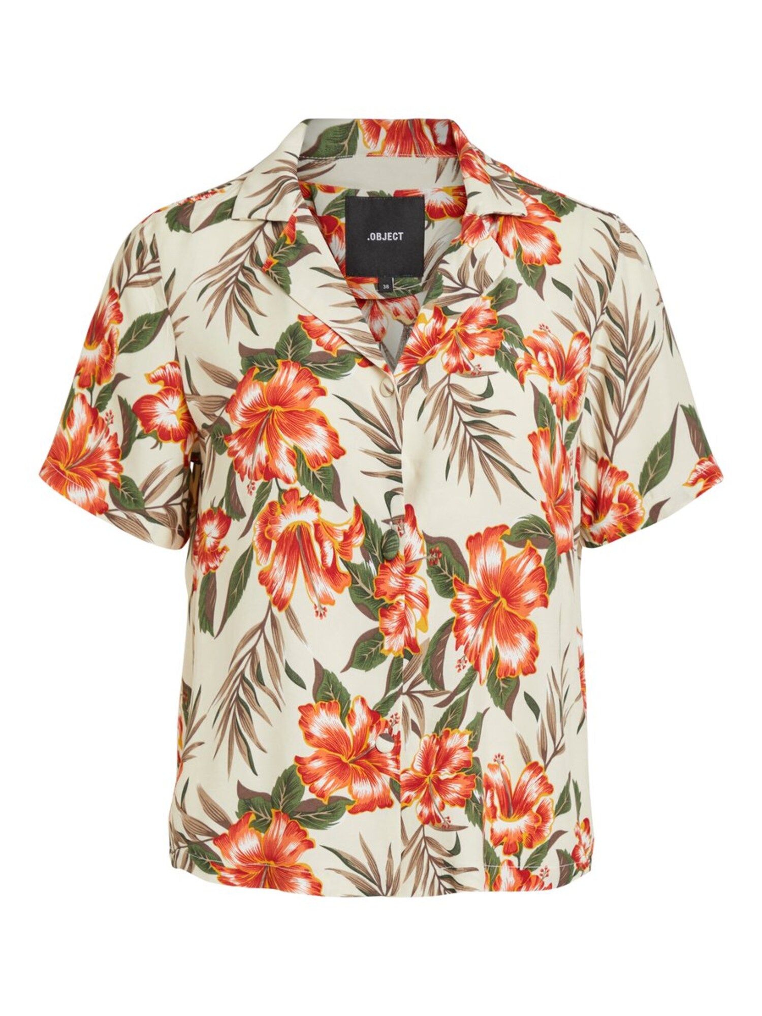 Object Dames Blouse Beige Gemengde Kleuren object kopen in de aanbieding