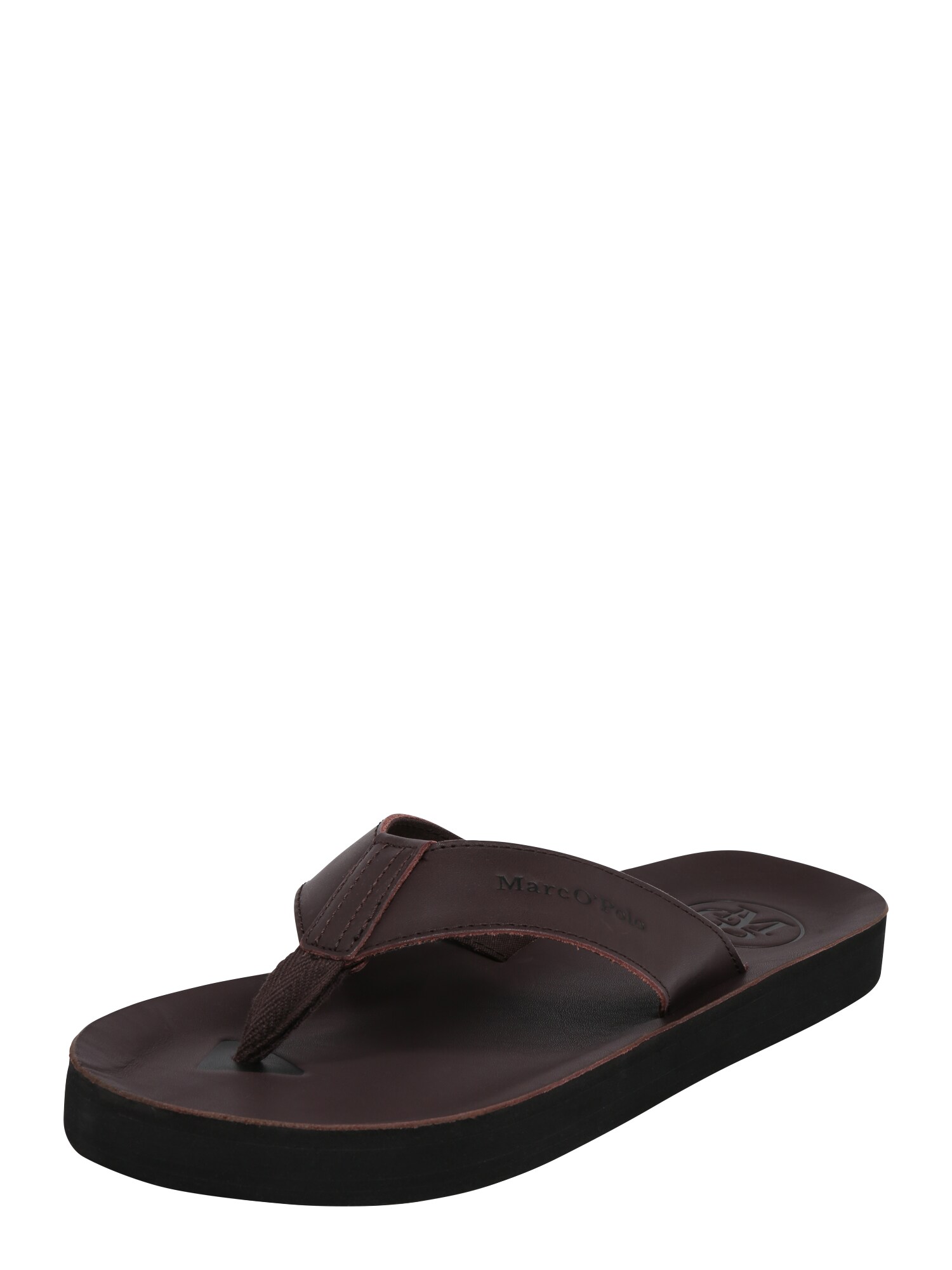 Marc Opolo Heren Teenslippers Beach Donkerbruin marc opolo kopen in de aanbieding