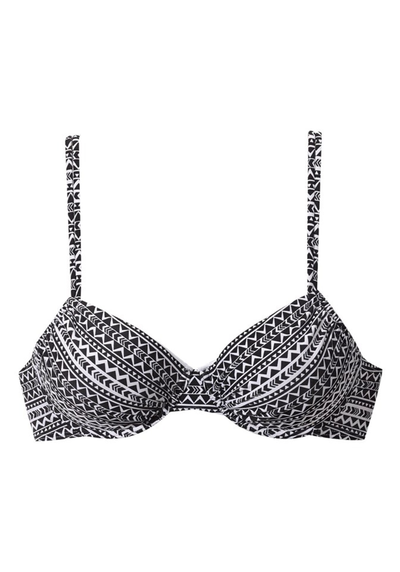 VENICE BEACH Bikinio viršutinė dalis 'Spring'  balta / juoda