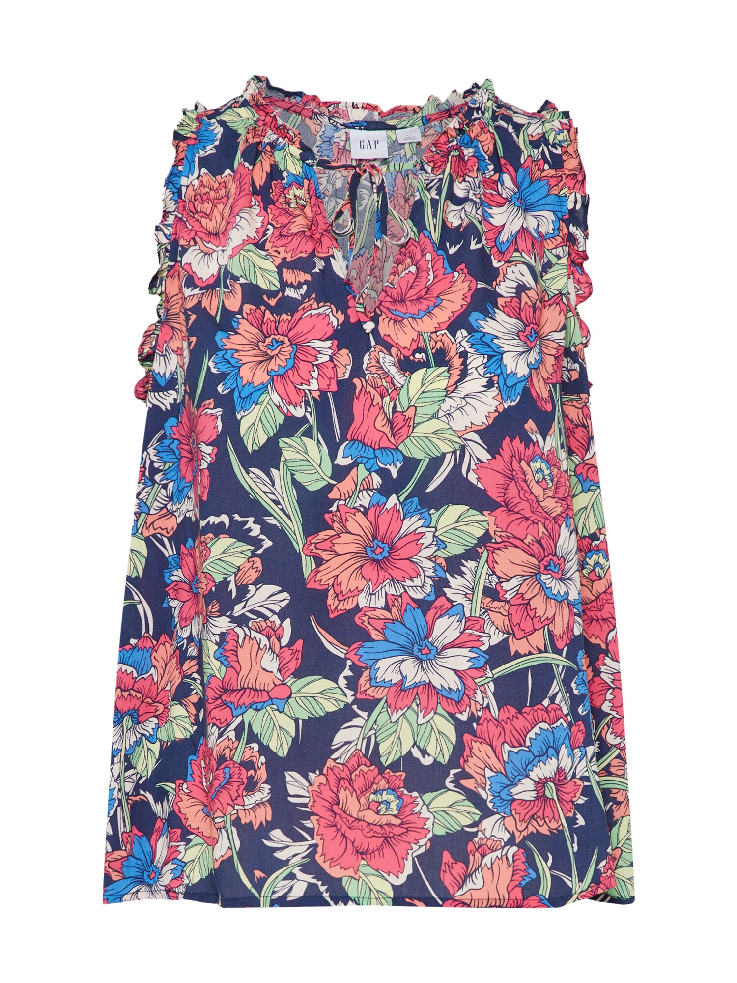 Gap Dames Blouse Blauw Karmijnrood gap kopen in de aanbieding