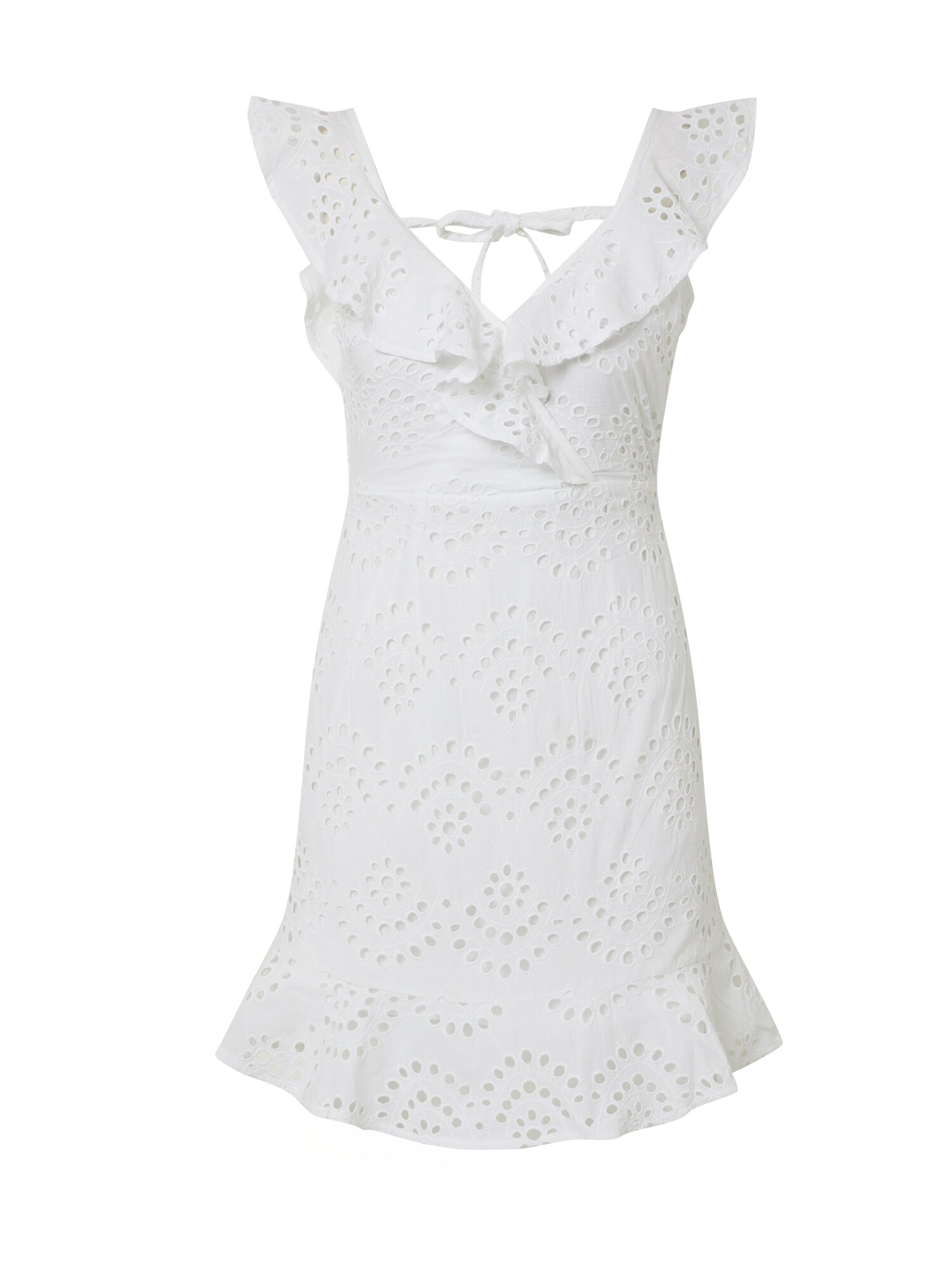 IVYREVEL Suknelė 'ENGLISH LACE FRILL DRESS'  balta