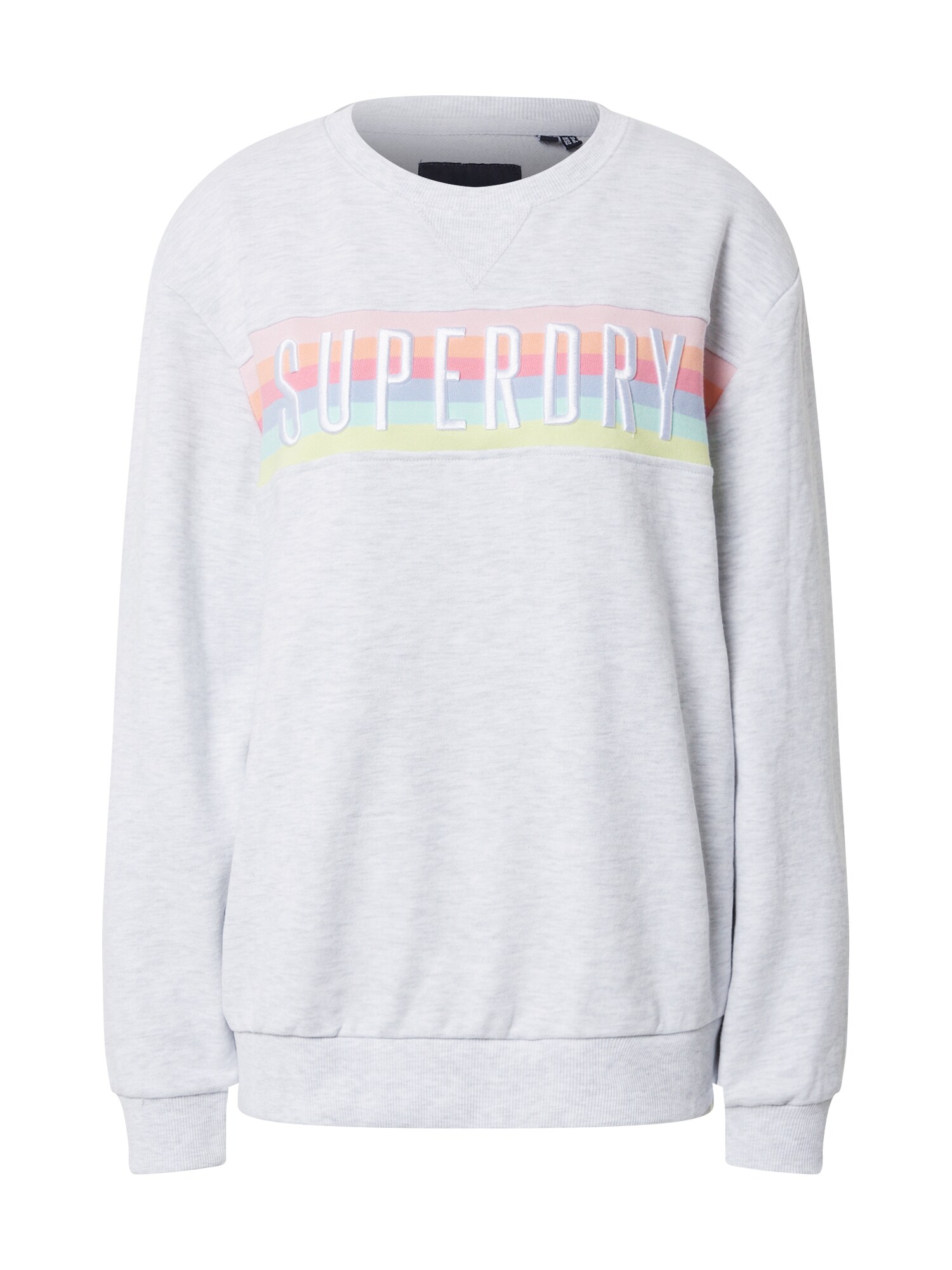 Superdry Megztinis be užsegimo 'RAINBOW'  balta / rožių spalva