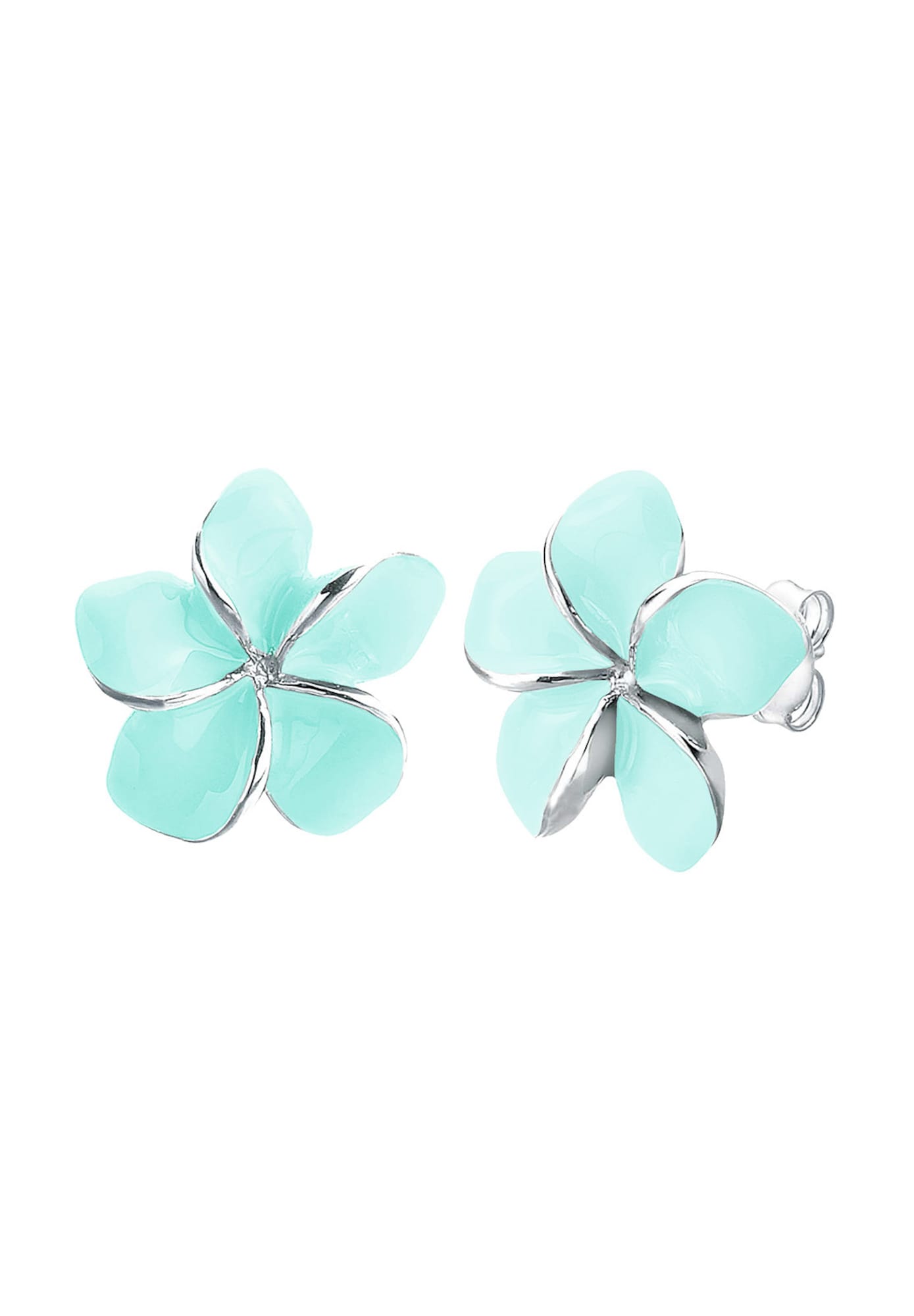 Elli Oorbellen 'Frangipani Blüte' Blauw