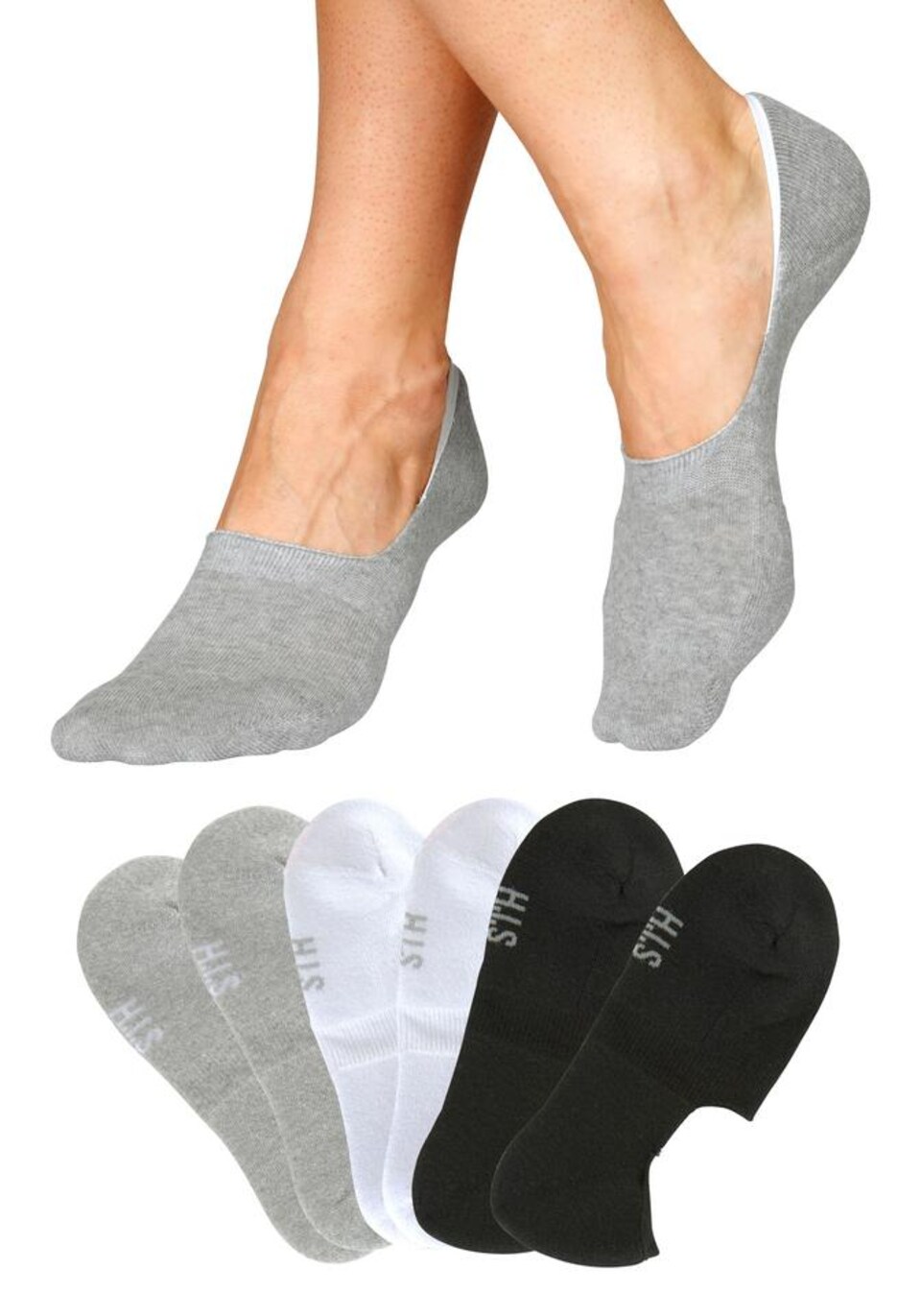 Ankelsockor grå / svart