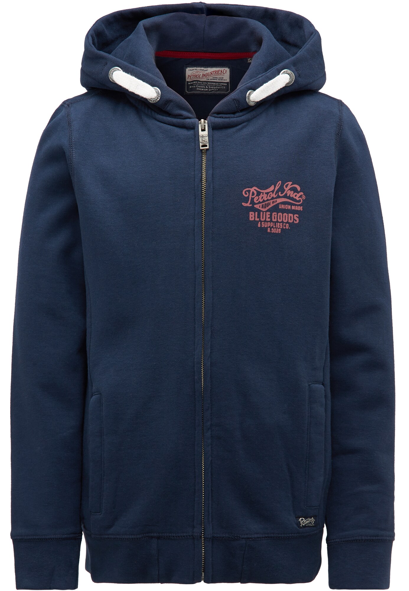 Petrol Industries Jongens Sweatvest Nachtblauw Roodviolet Zilver Wit petrol industries kopen in de aanbieding