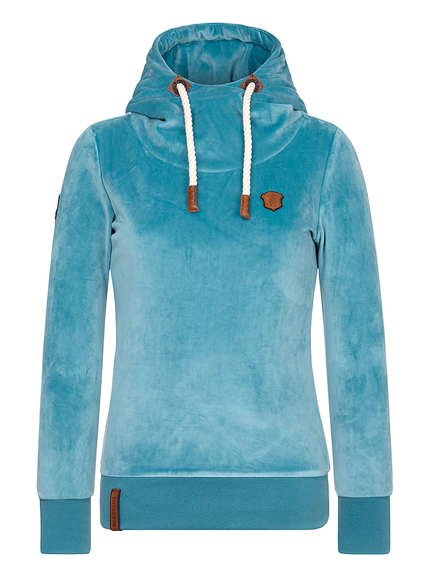 Naketano Dames Sweatshirt Schmierlappen Turquoise naketano kopen in de aanbieding