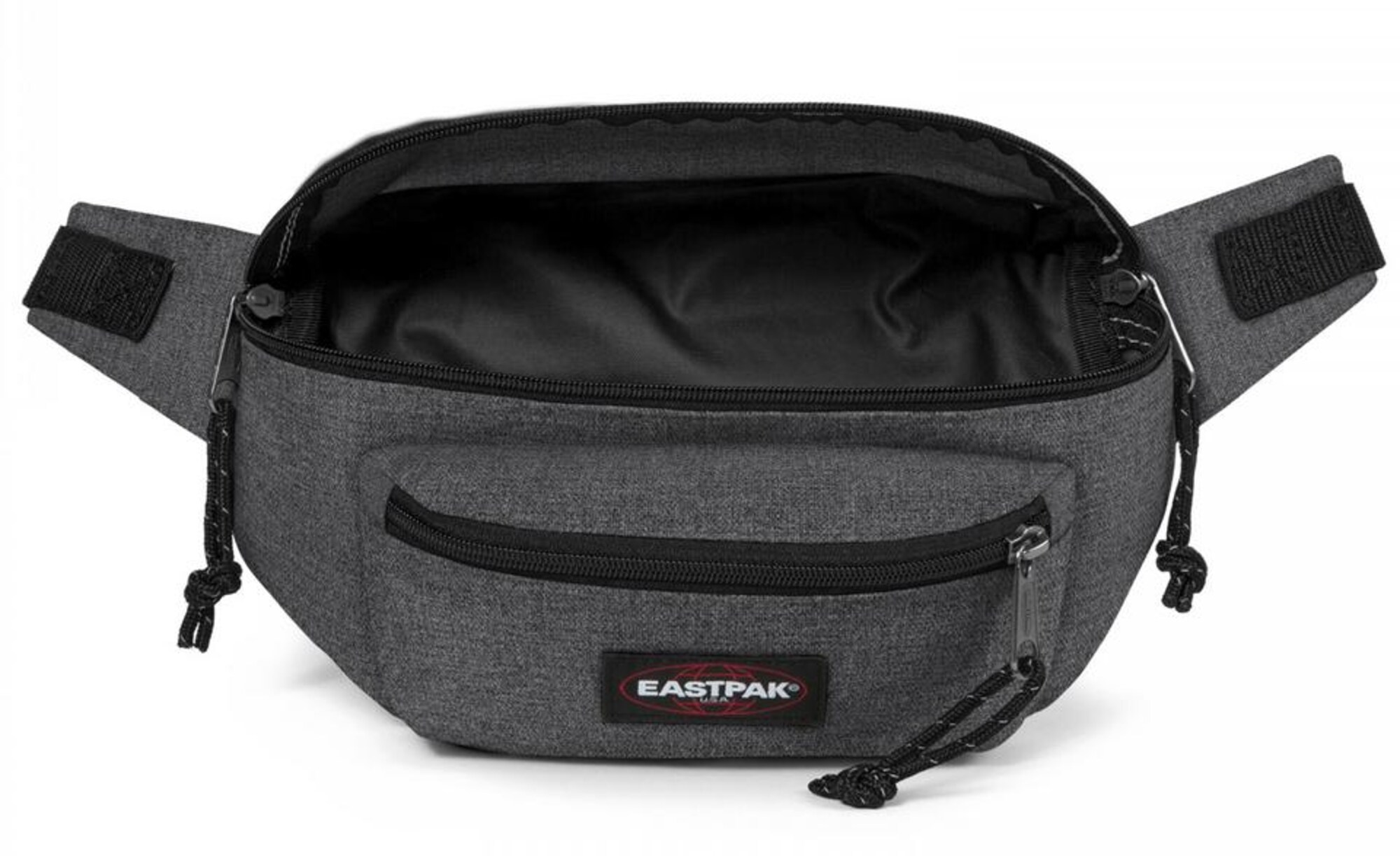EASTPAK Övtáska 'Doggy'  bazaltszürke / sötétszürke / piros / fehér termék 2. képe
