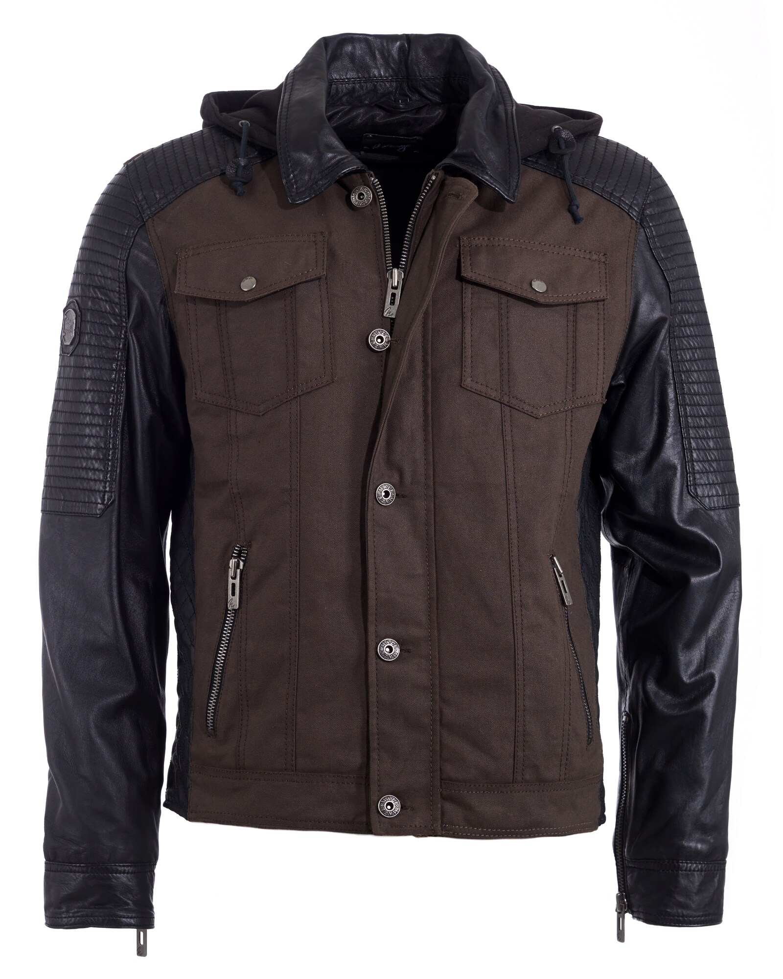 Maze Heren Tussenjas Sankuru Kastanjebruin Zwart maze kopen in de aanbieding