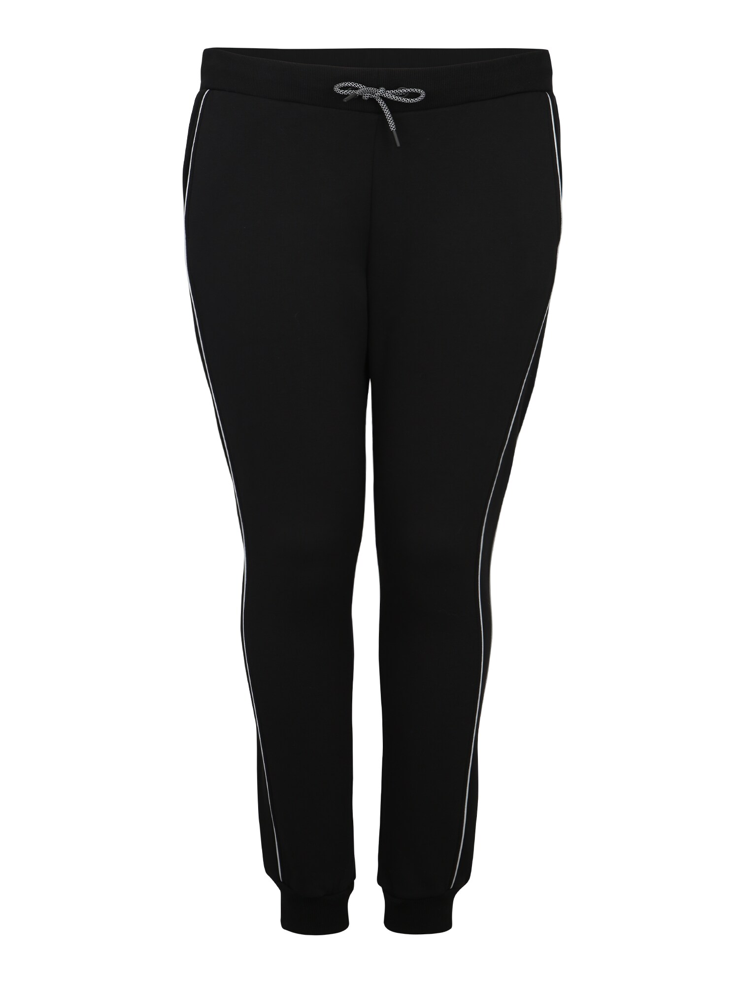 Urban Classics Curvy Kelnės 'Ladies Reflective Sweatpants'  juoda