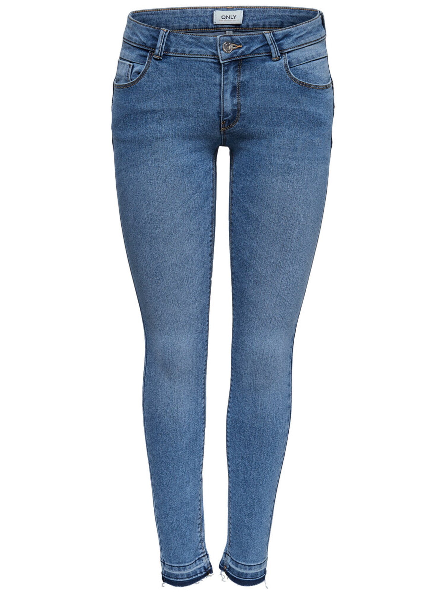 Only Dames Jeans Onldaisy Low Sk Ank Pushup Dnm Jns Mj Blauw Denim only kopen in de aanbieding