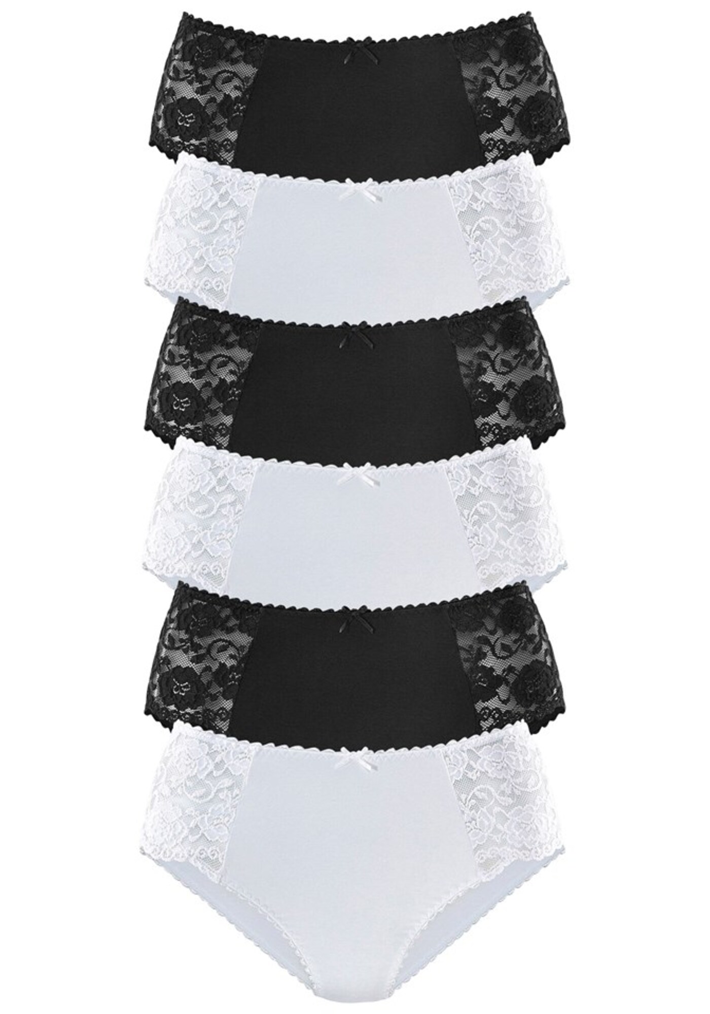 PETITE FLEUR Slip  negru / alb