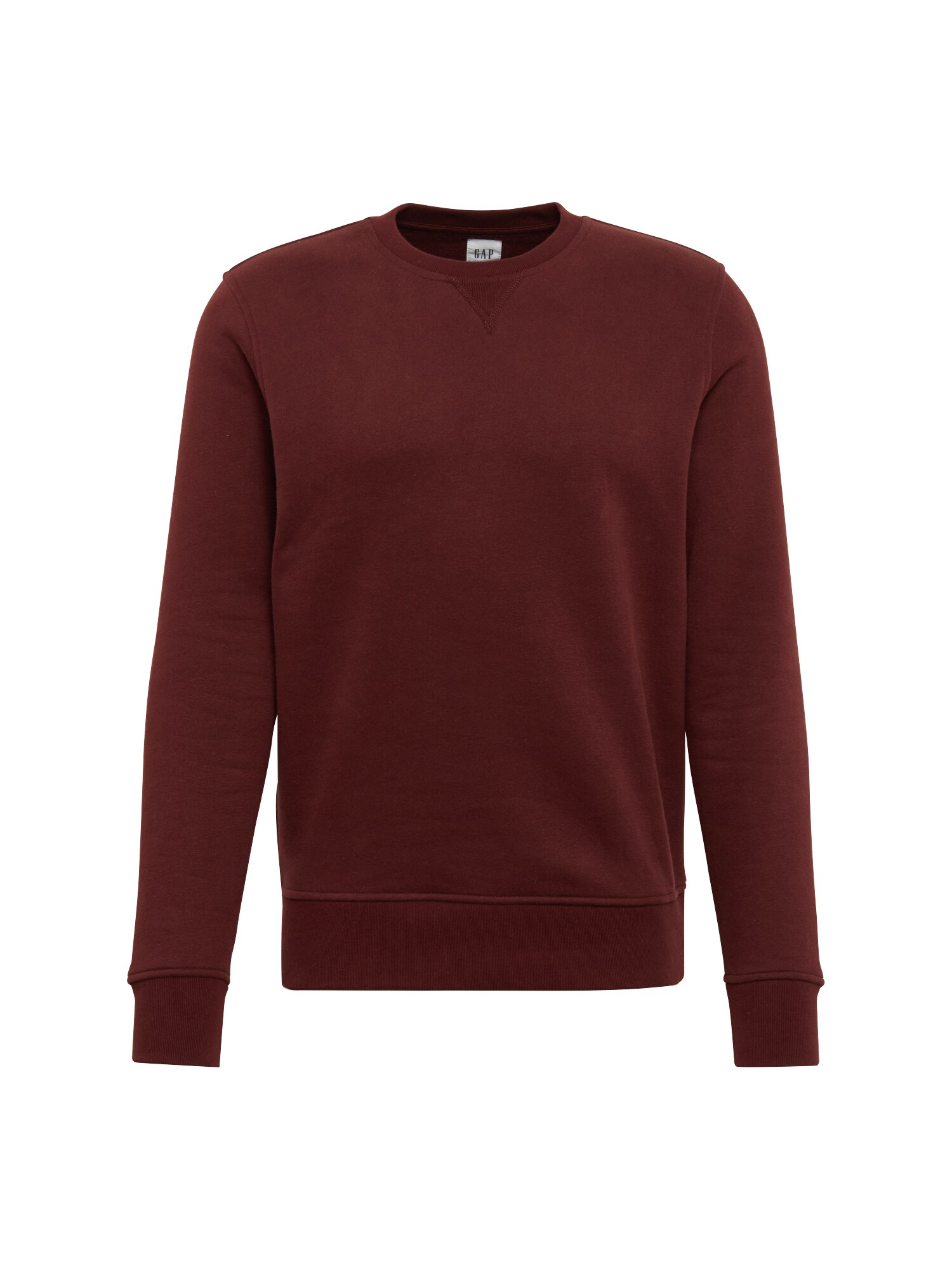 Gap Heren Sweatshirt Sueded Fleece Crew Wijnrood gap kopen in de aanbieding