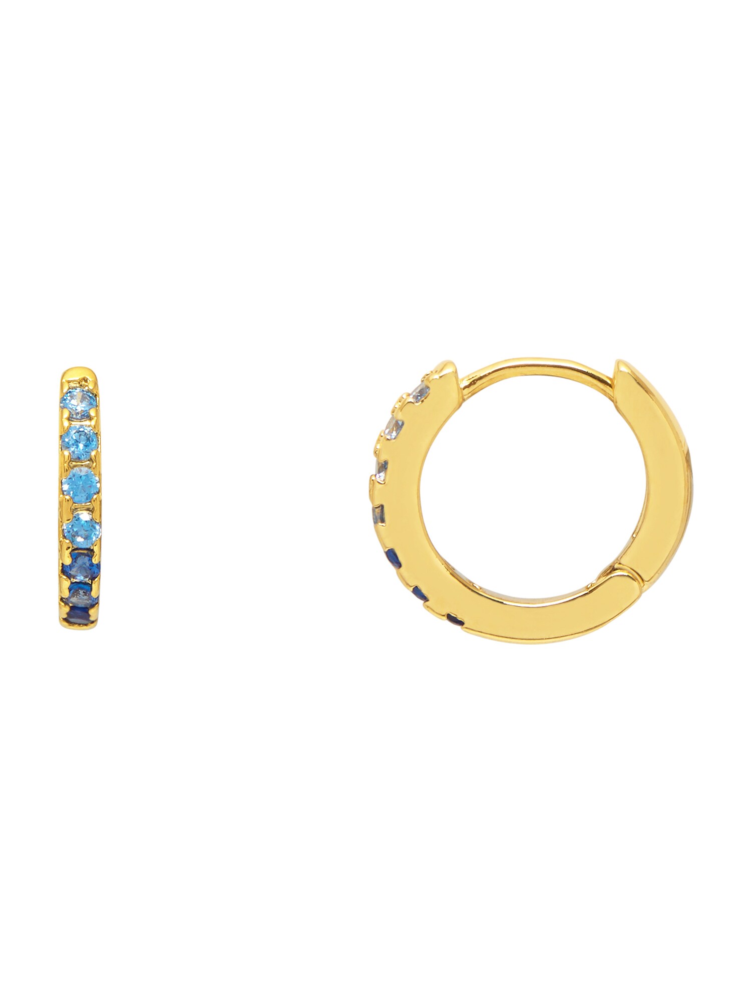 Estella Bartlett Auskarai 'Ombre Blue CZ'  auksas
