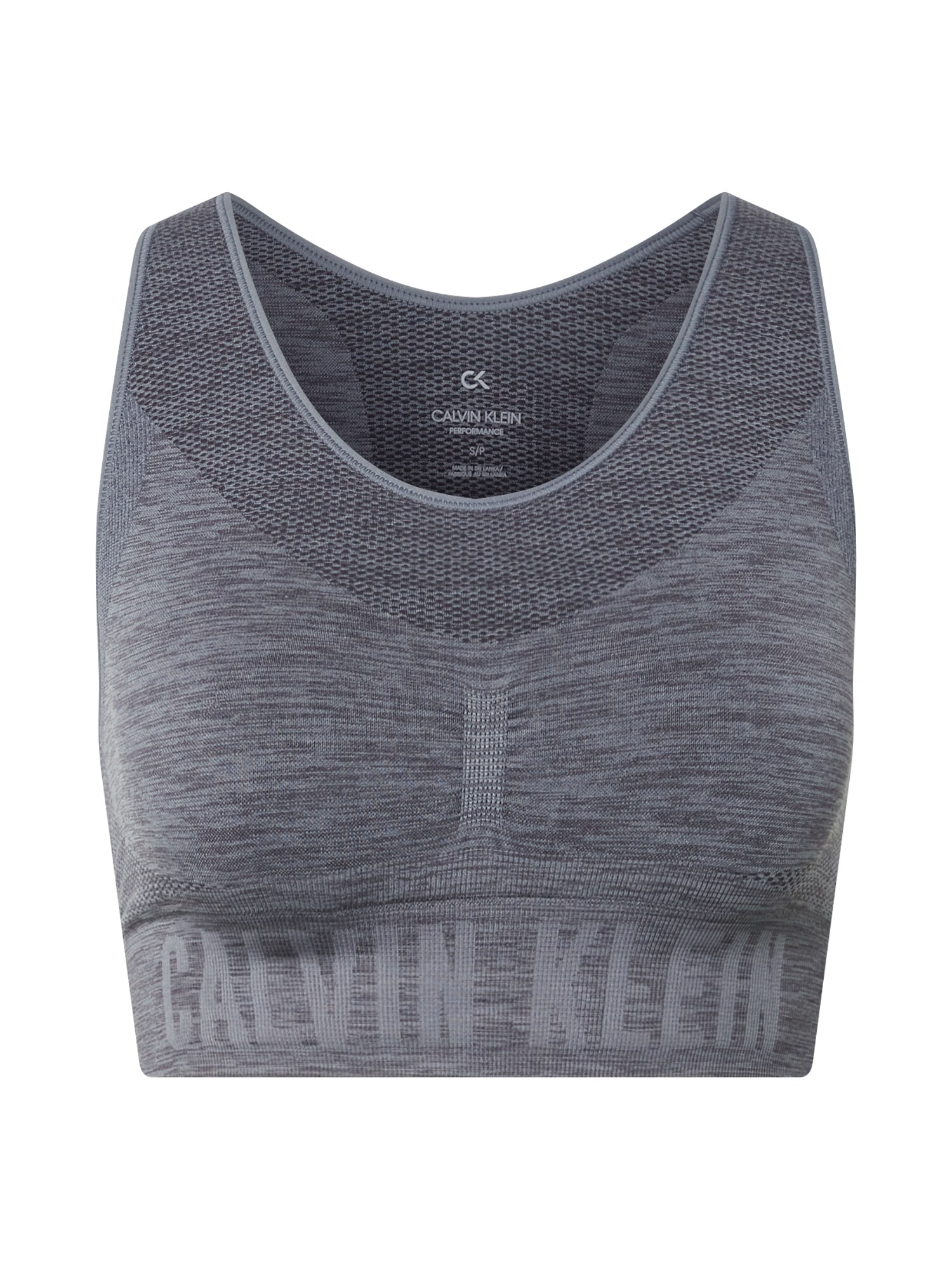 Calvin Klein Performance Sportinė liemenėlė  margai juoda / pilka
