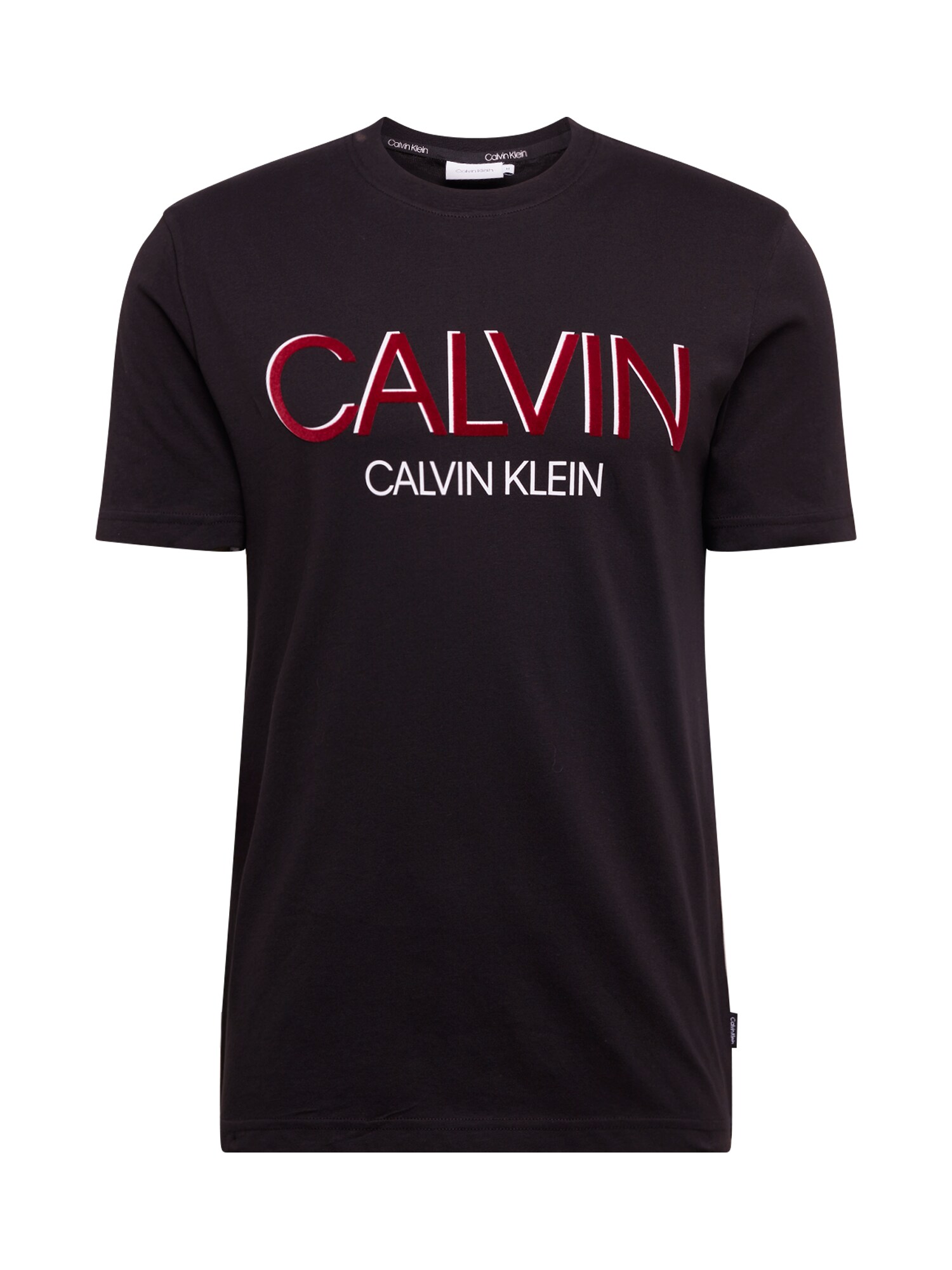Calvin Klein Marškinėliai 'CALVIN SHADOW LOGO T-SHIRT'  juoda