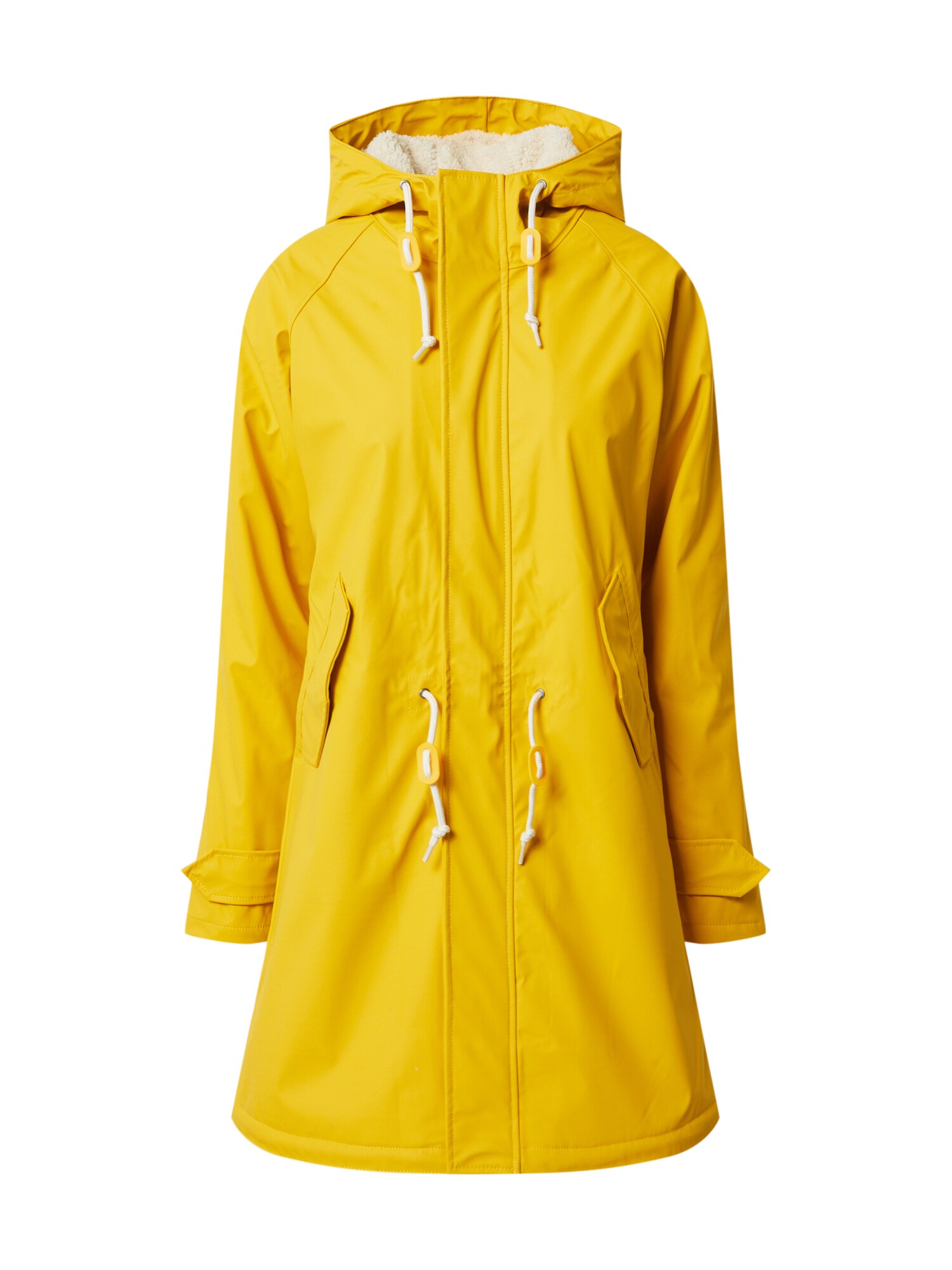 Derbe Sobretudo meia-estação 'Travel Cozy Friese RC'  amarelo