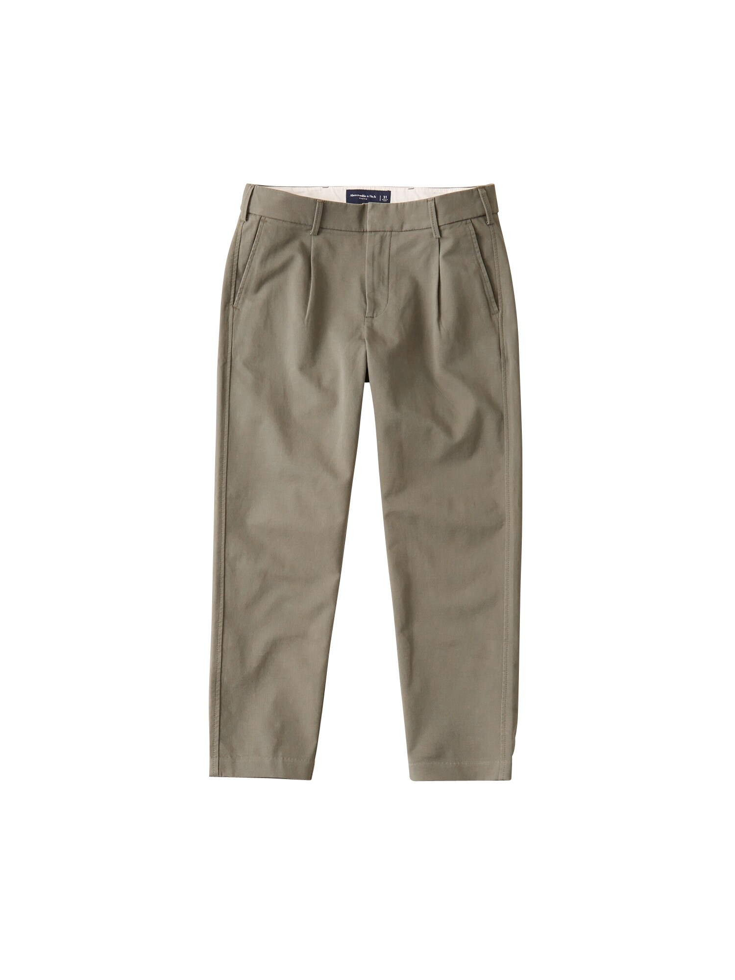 Abercrombie & Fitch Klostuotos kelnės  alyvuogių spalva