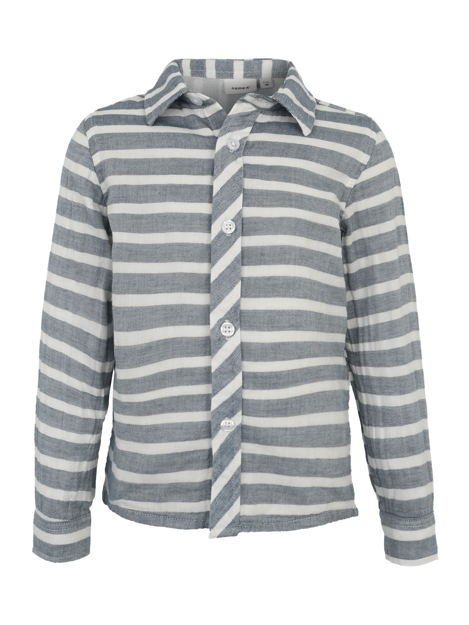 Name It Jongens Overhemd Nmmgalasse Duifblauw Wit name it kopen in de aanbieding