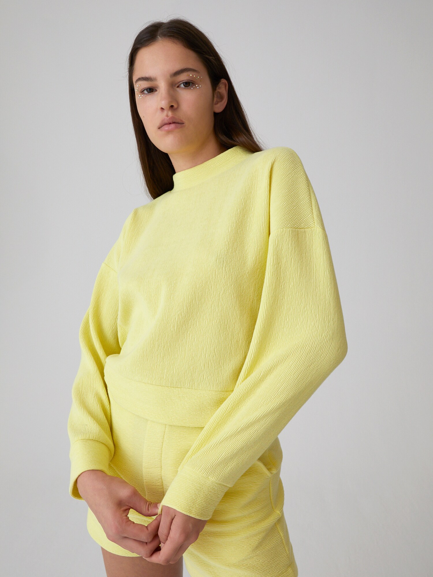 EDITED Megztinis be užsegimo 'Fidelia'  pastelinė geltona