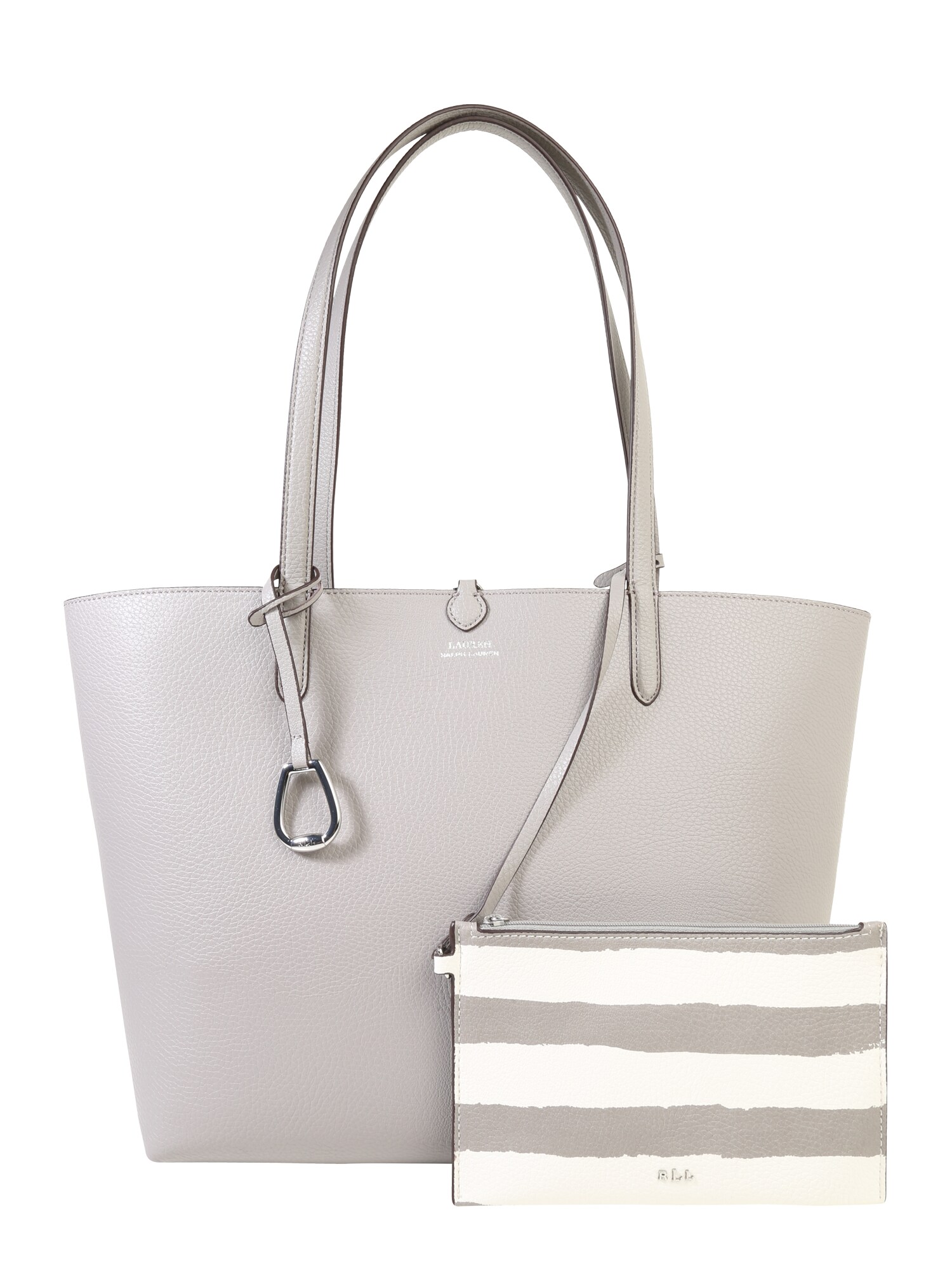 Lauren Ralph Dames Shopper Rvrsble Tote Lichtgrijs lauren ralph lauren kopen in de aanbieding