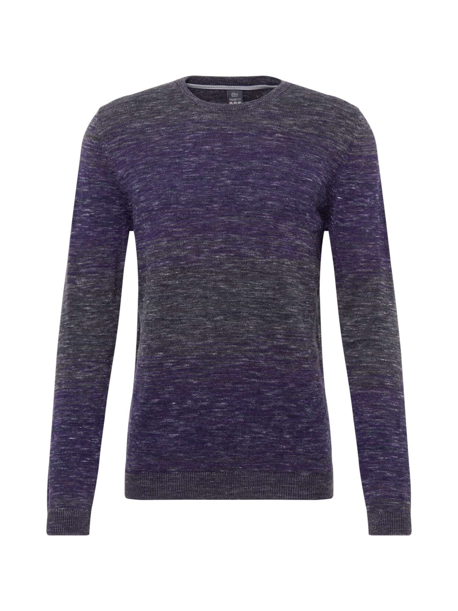 s.Oliver Pullover aubergine / dunkelgrau