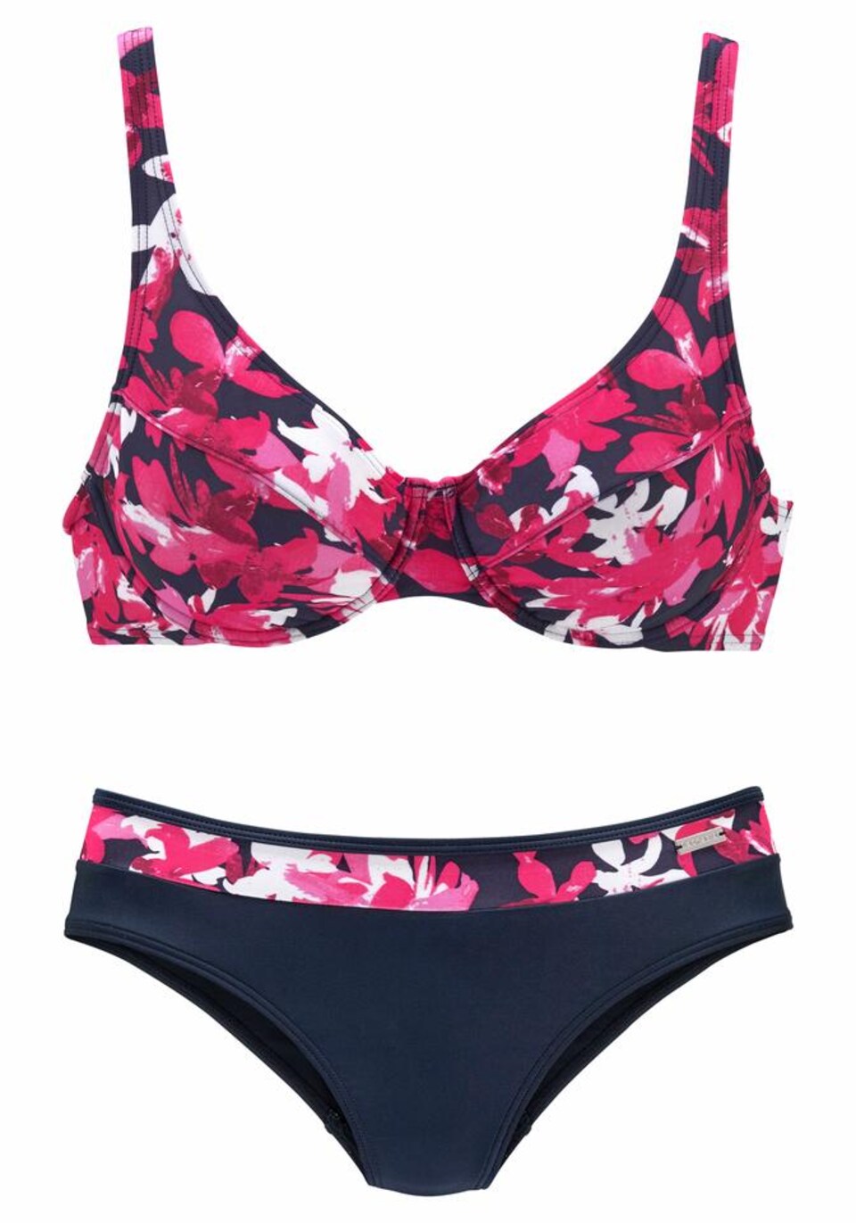 Bikini marinblå / rosa