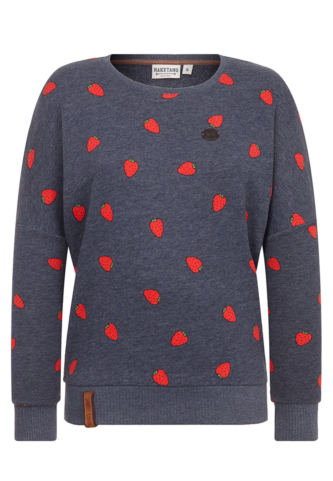 Naketano Dames Sweatshirt Donkerblauw Lichtrood naketano kopen in de aanbieding