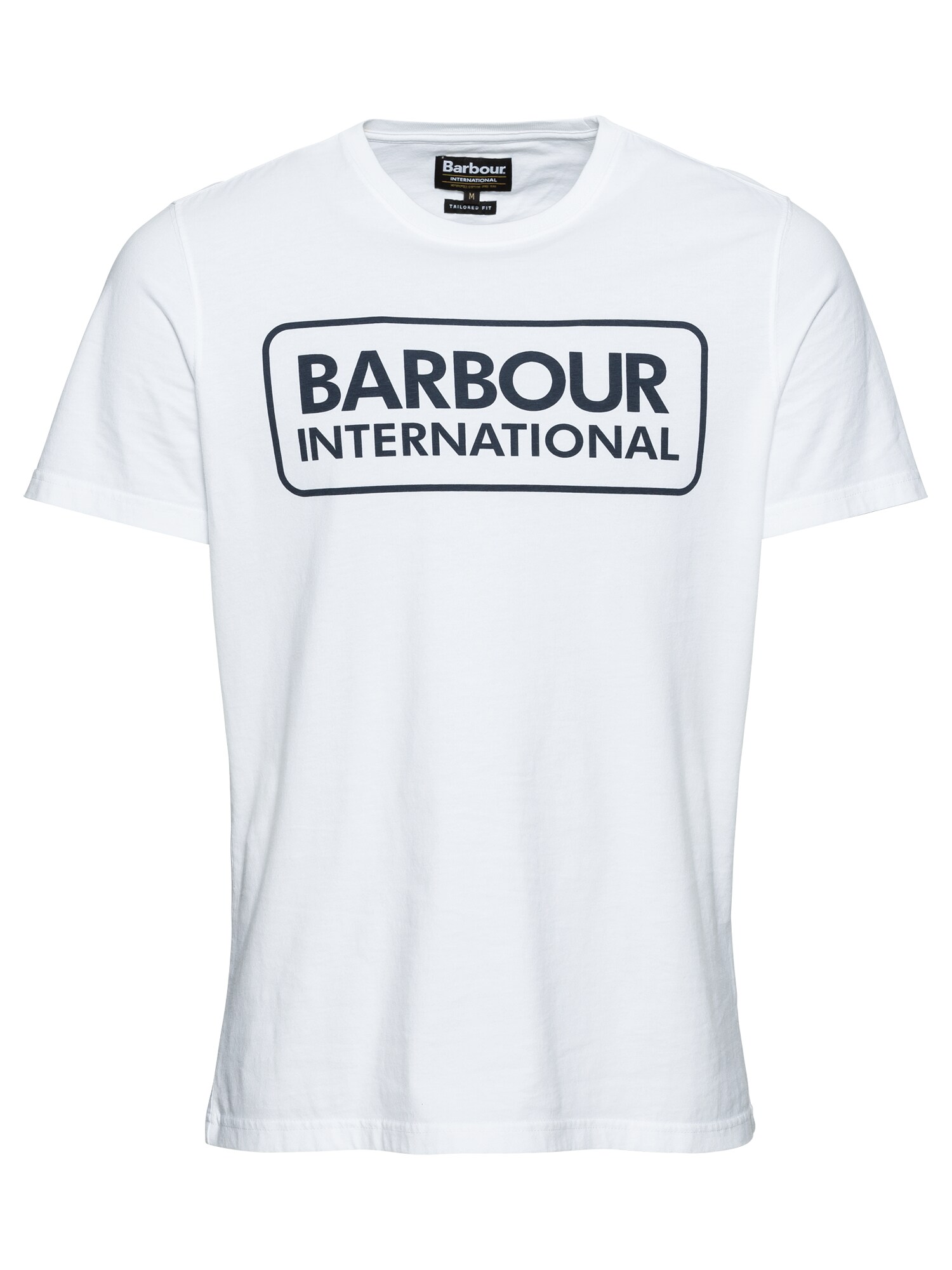 Barbour International Marškinėliai 'Essential Large Logo Tee'  balta