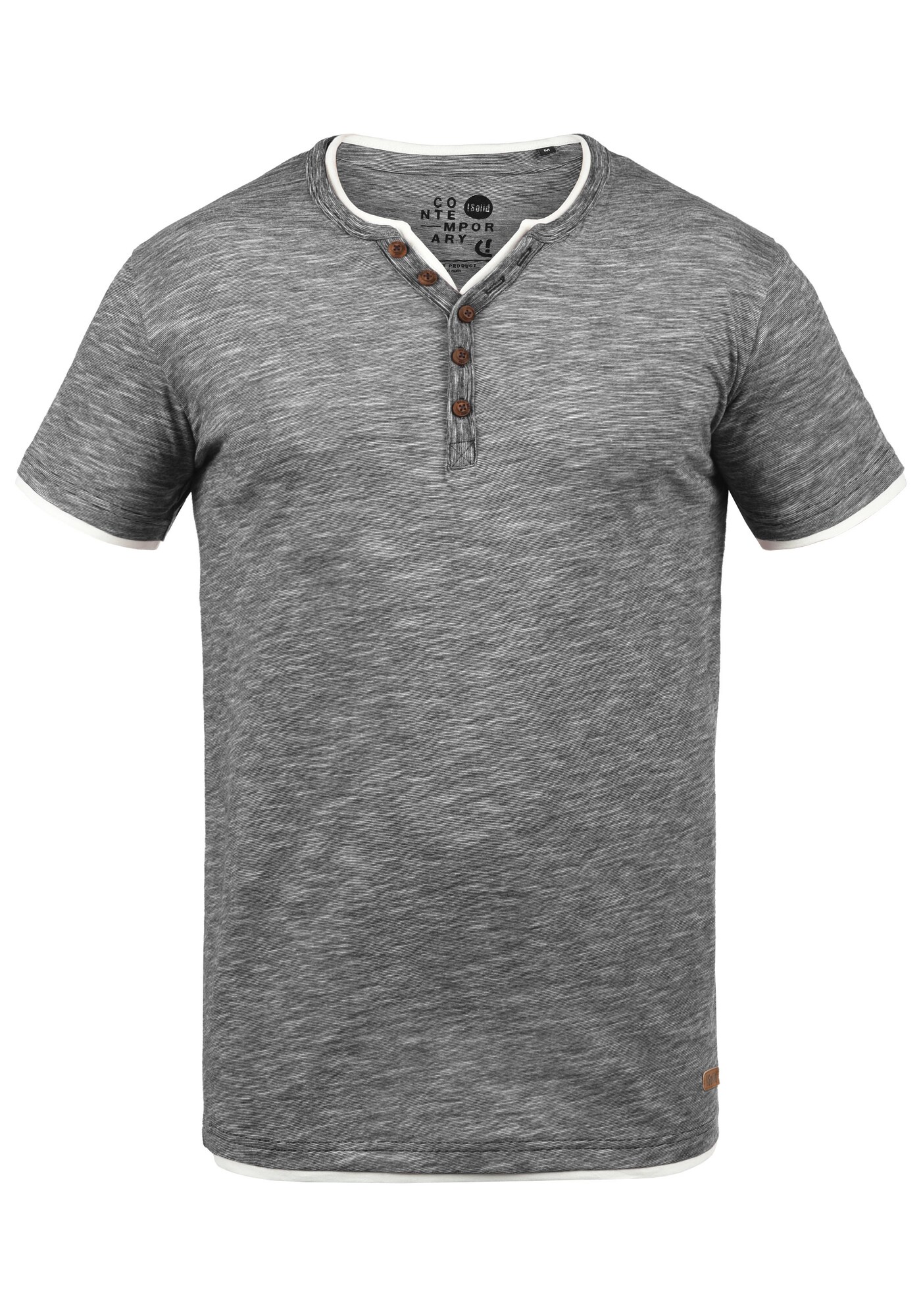 !Solid Camiseta 'Digos'  gris moteado