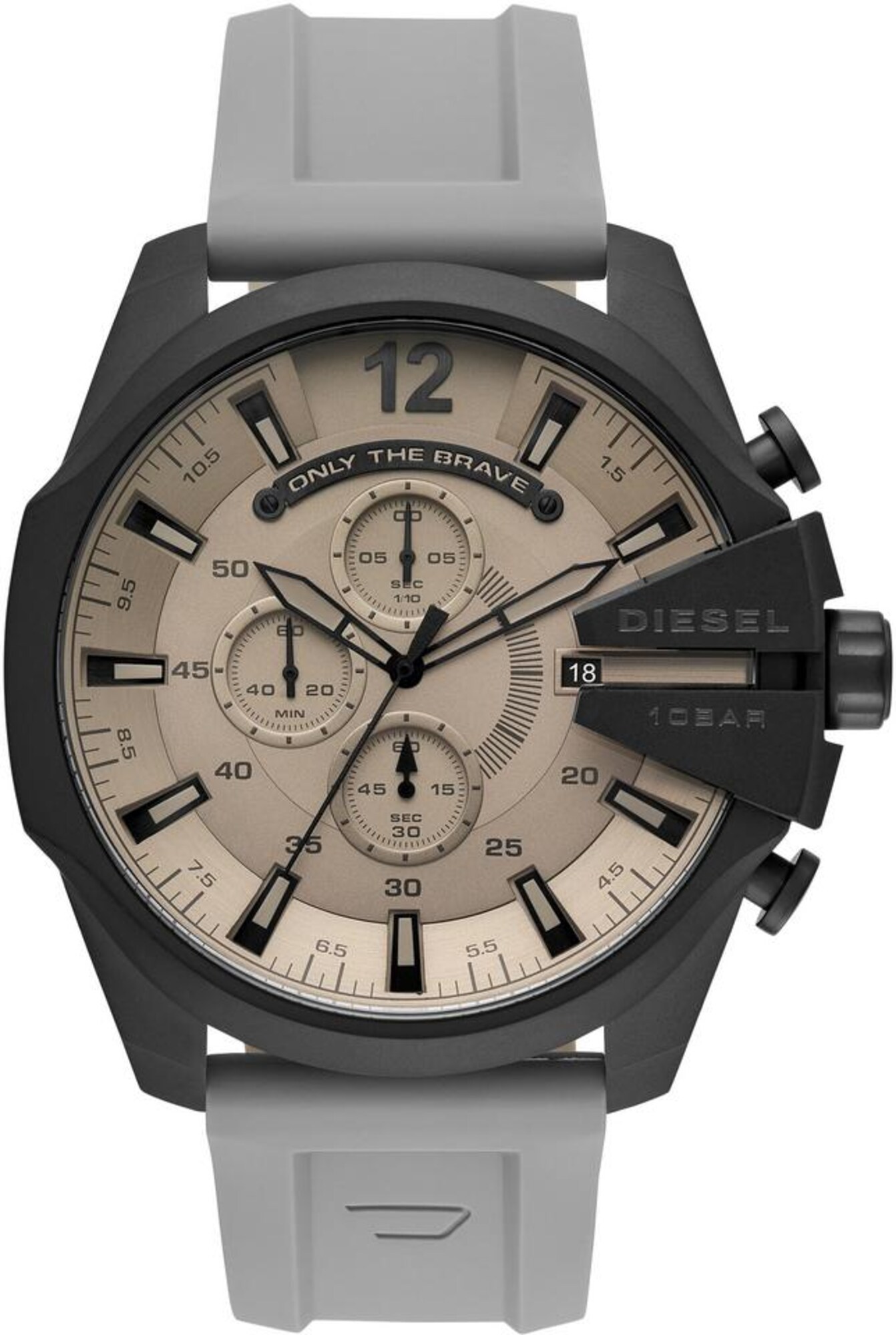 DIESEL Armbanduhr ''''MEGA CHIEF, DZ4496'''' grau / graphit