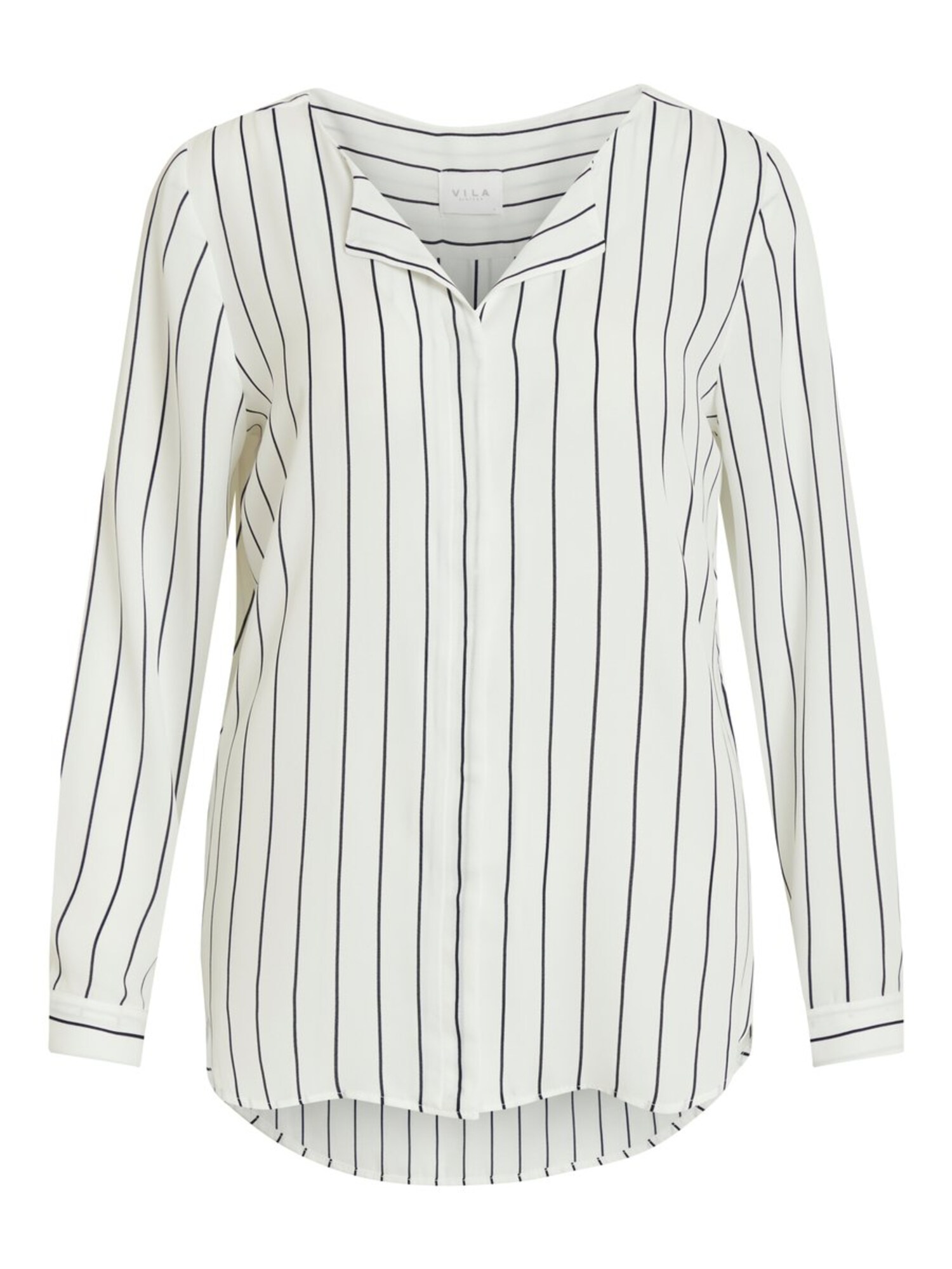 Vila Dames Blouse Nachtblauw Wit vila kopen in de aanbieding