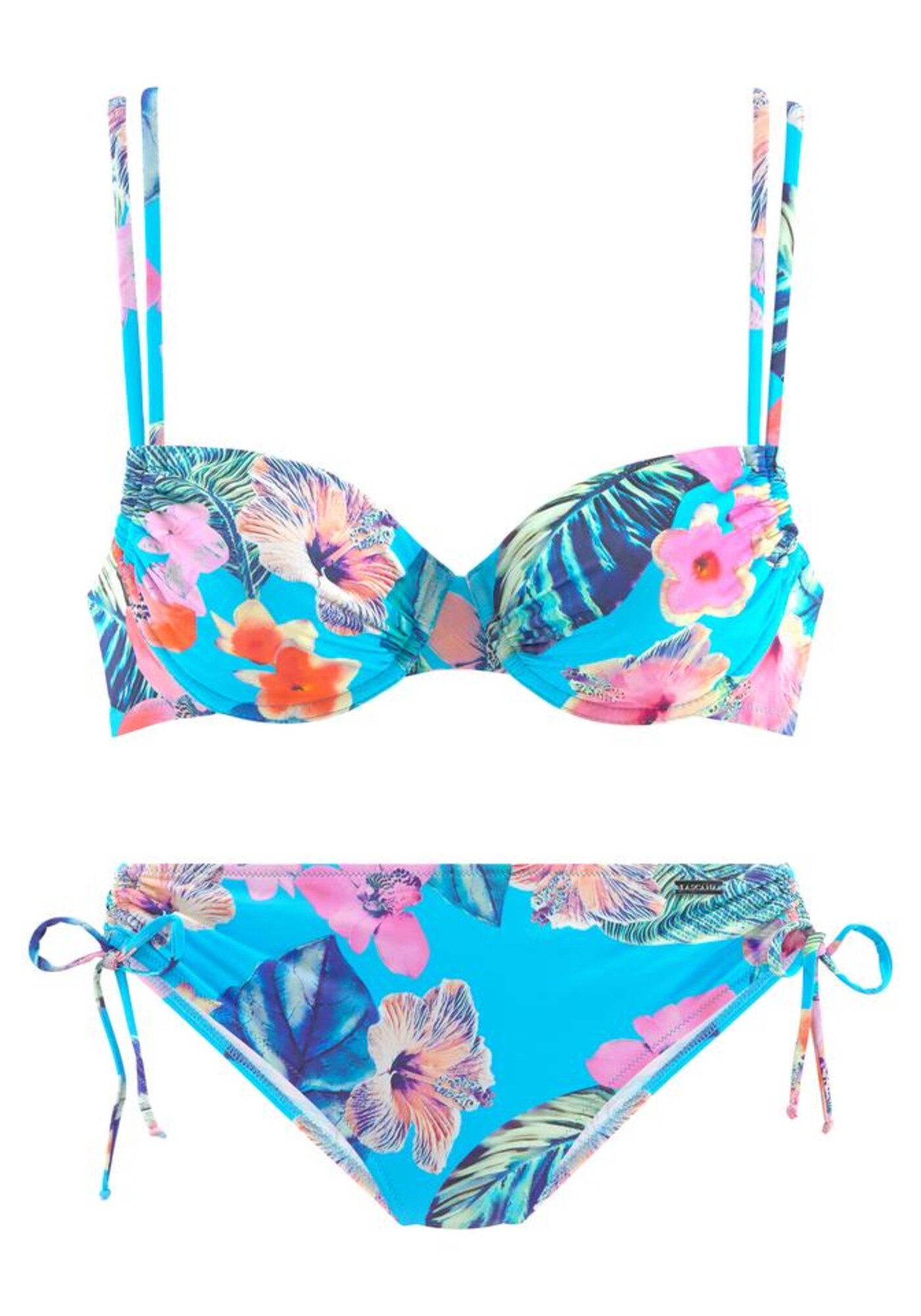 LASCANA Bikinis  turkio spalva / rožinė / juoda