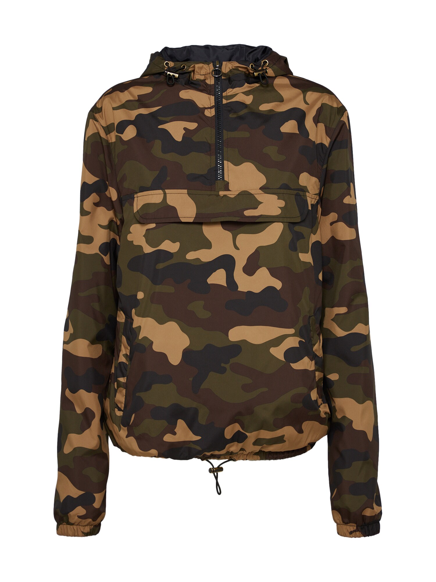 Urban Classics Demisezoninė striukė 'Ladies Camo'  rusvai žalia