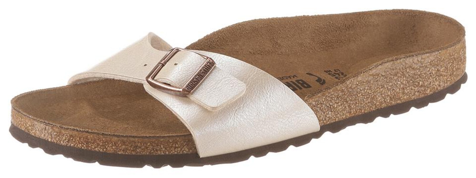 BIRKENSTOCK Šlepetės 'Madrid'  perlų balta