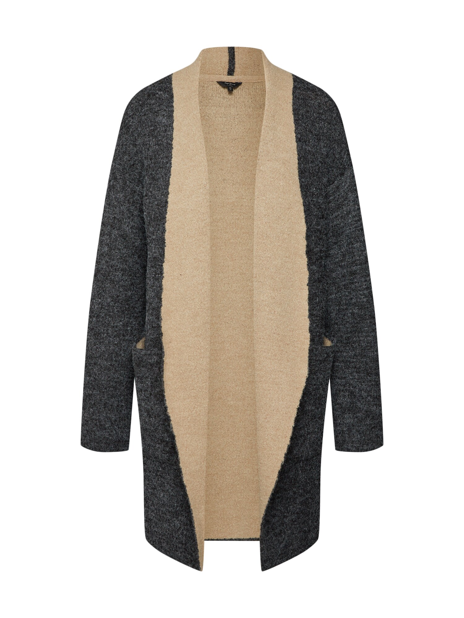 Pepe Jeans Dames Gebreid Vest Rooney Grijs pepe jeans kopen in de aanbieding