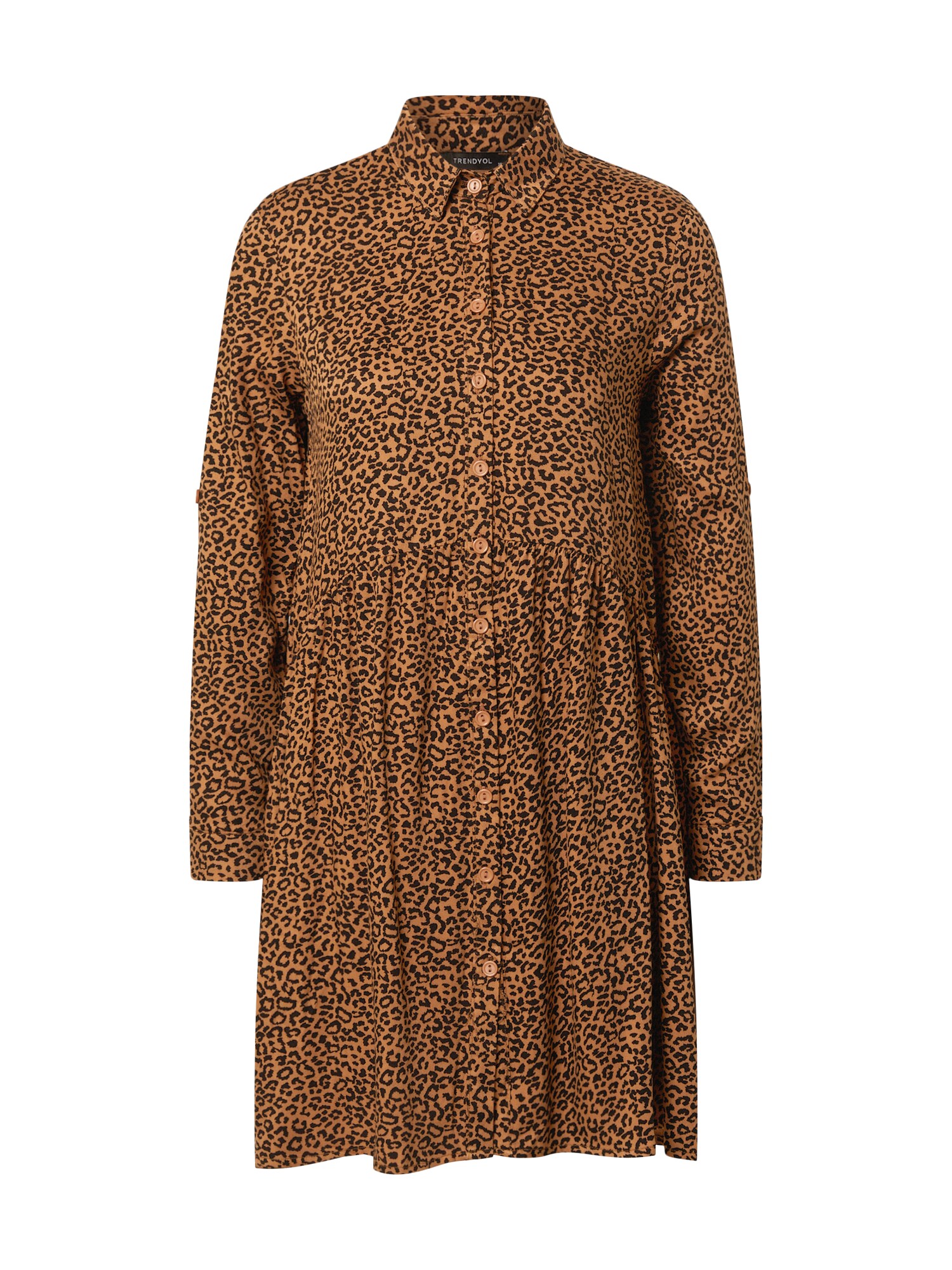 Trendyol Suknelė  juoda / ruda