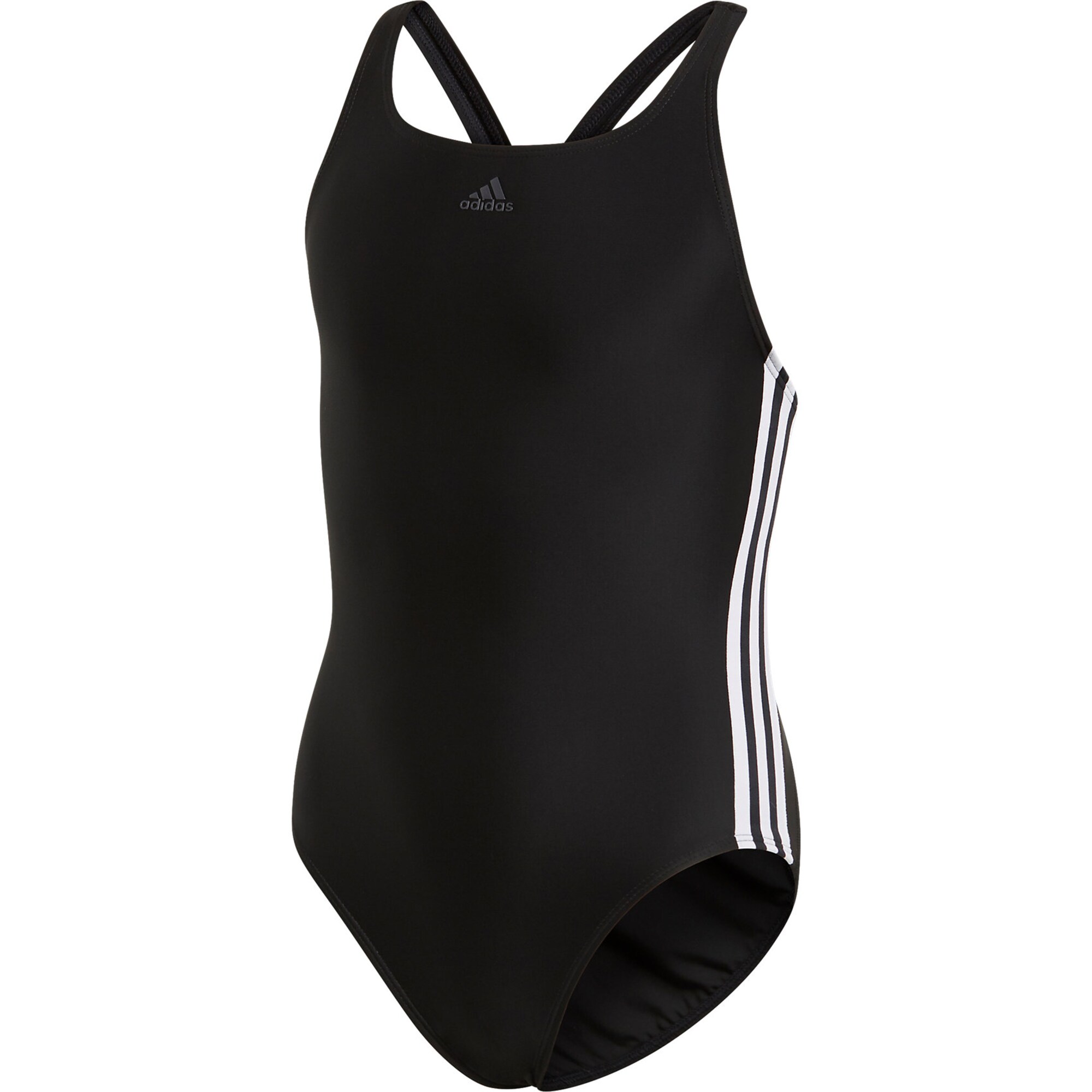 ADIDAS PERFORMANCE Sportinis maudymosi kostiumėlis 'Fit Suit 3S'  balta / juoda