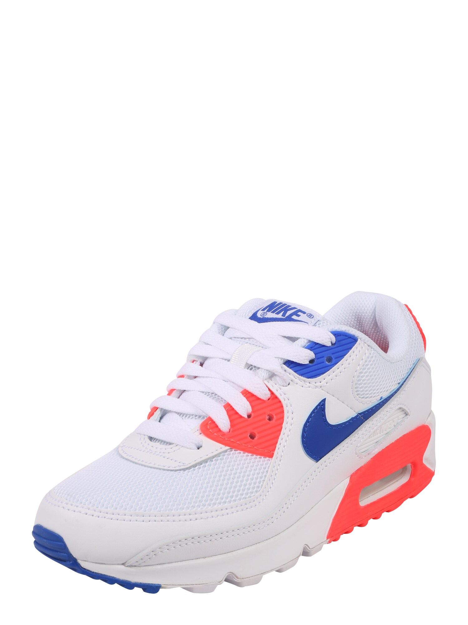 NIKE Sportiniai batai 'Air Max 90'  mėlyna / oranžinė-raudona / balta