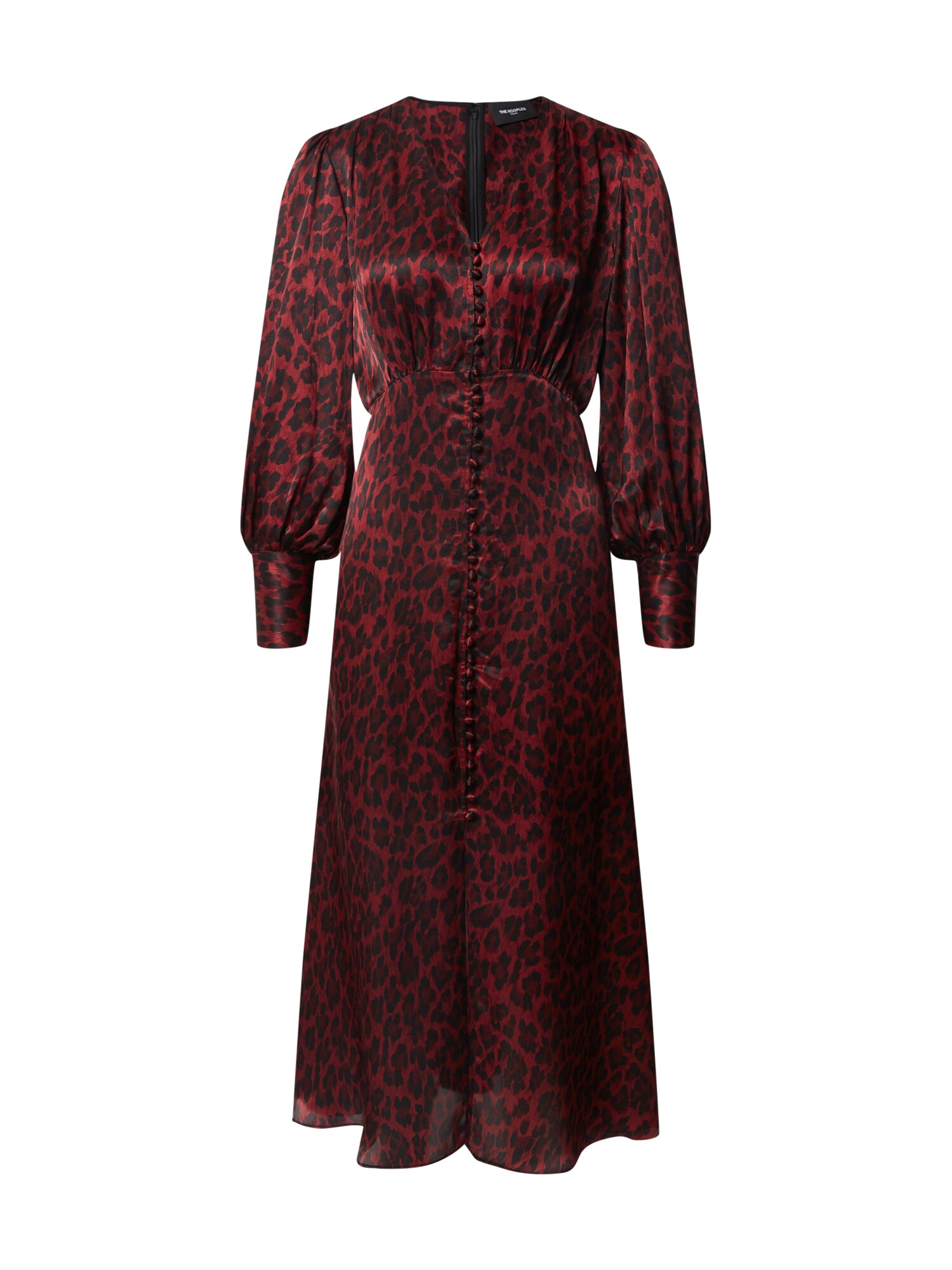 The Kooples Suknelė 'Robe'  juoda / vyšninė spalva