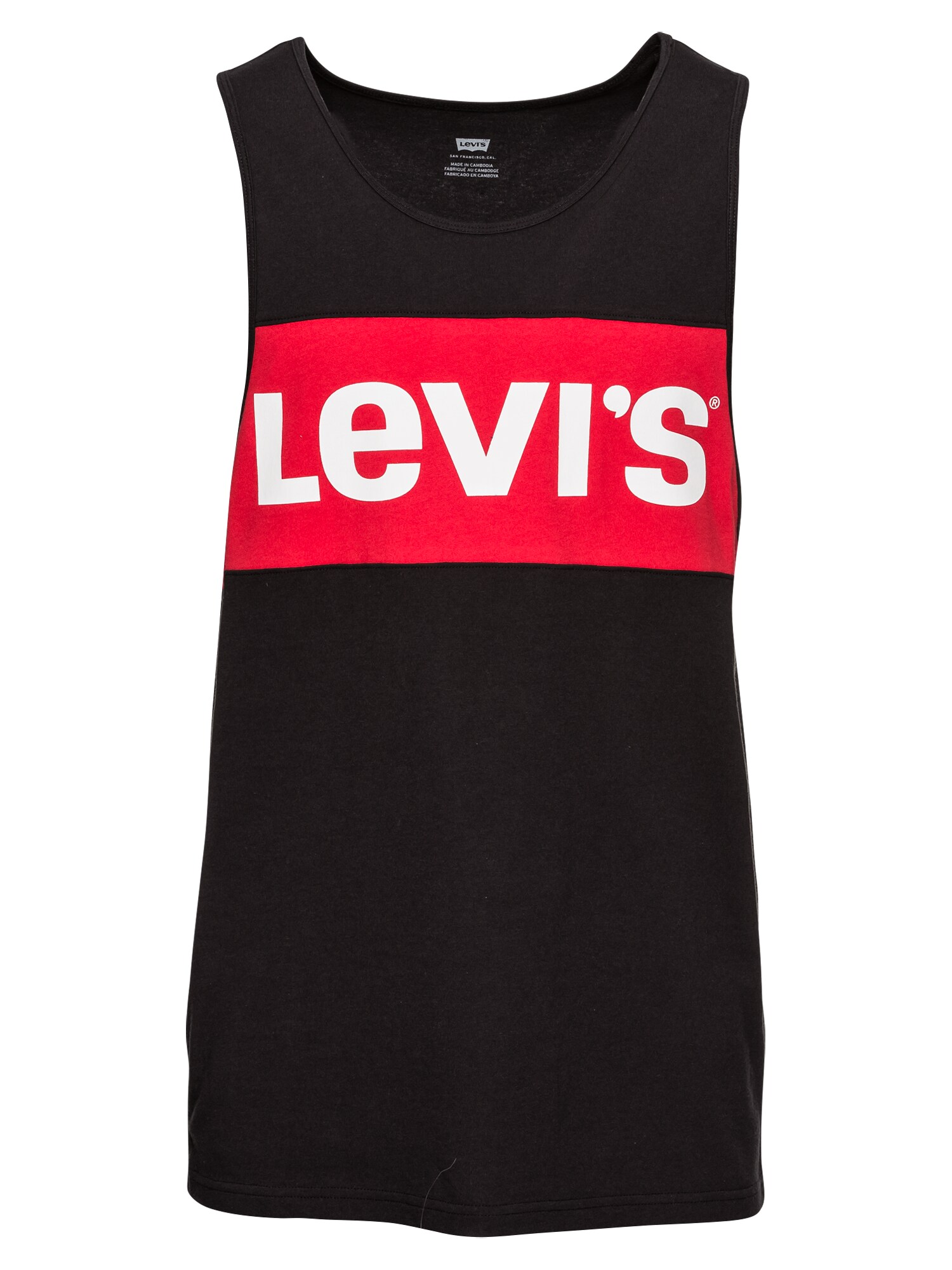 LEVI'S Marškinėliai  raudona / juoda / balta