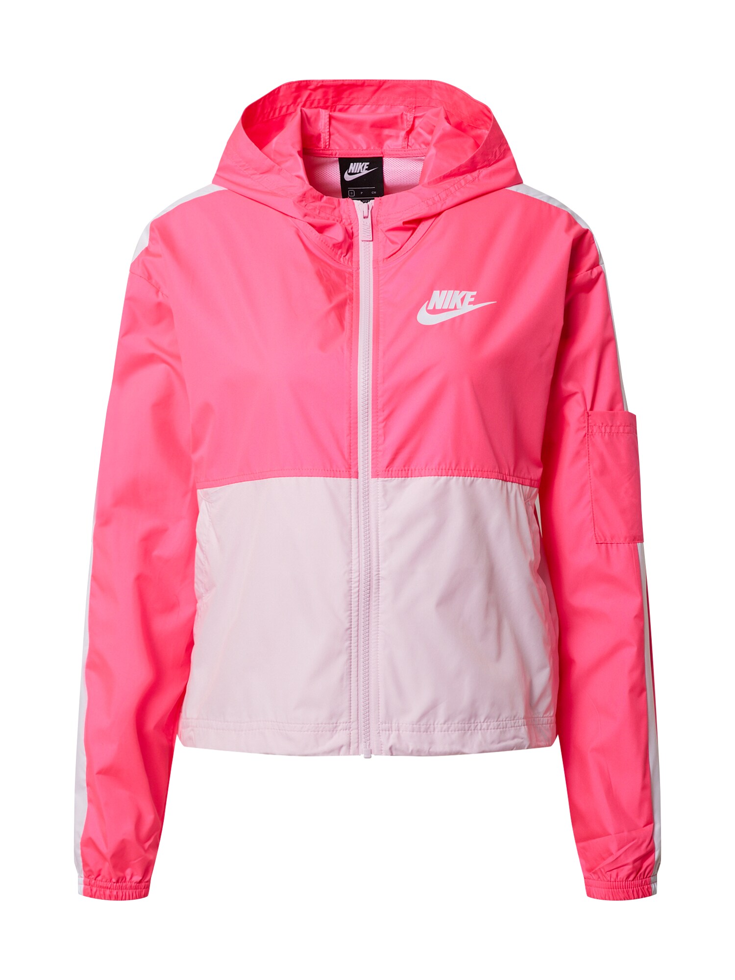 Nike Sportswear Demisezoninė striukė  rožinė / balta