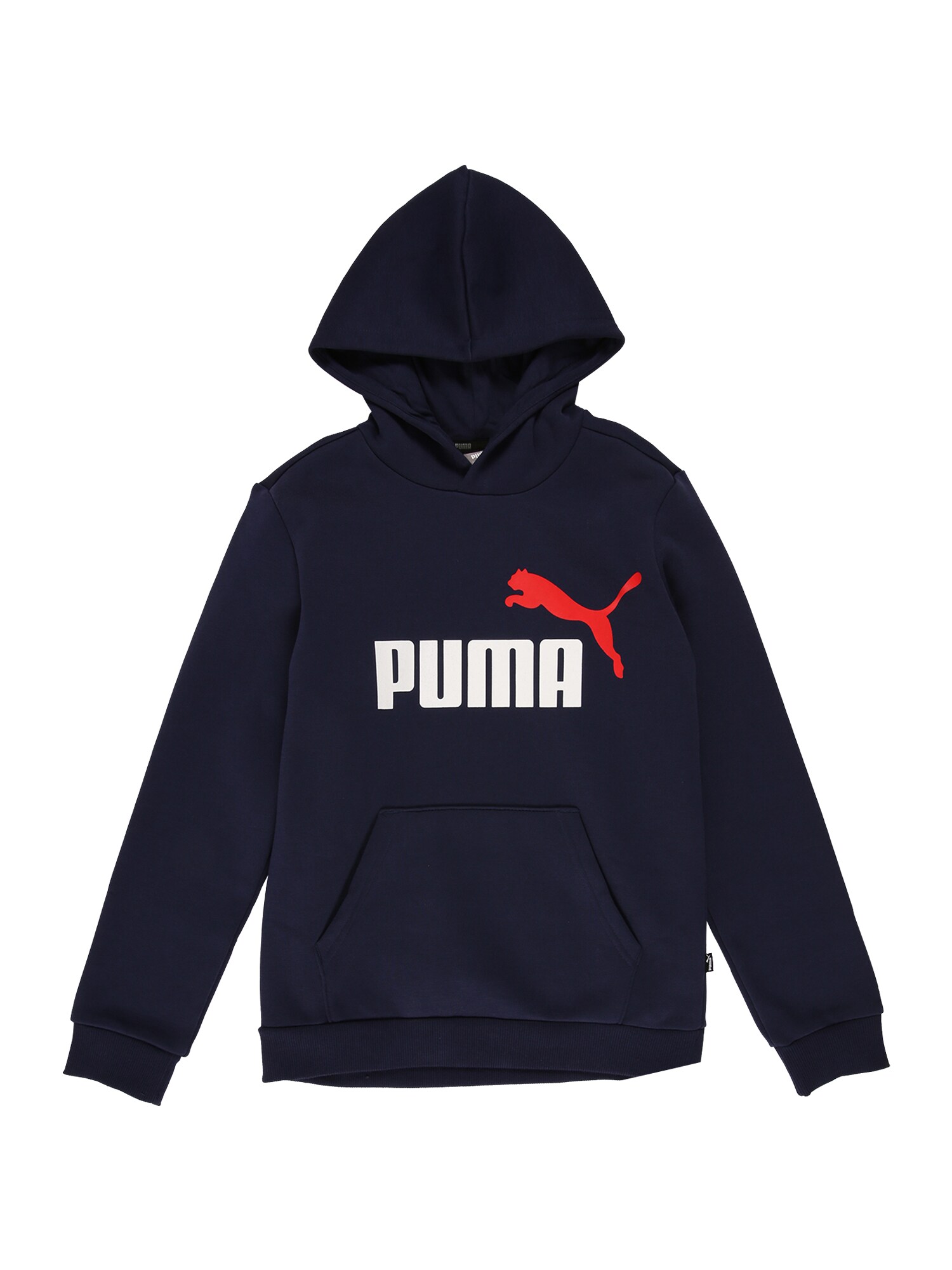 PUMA Megztinis be užsegimo  raudona / nakties mėlyna / balta