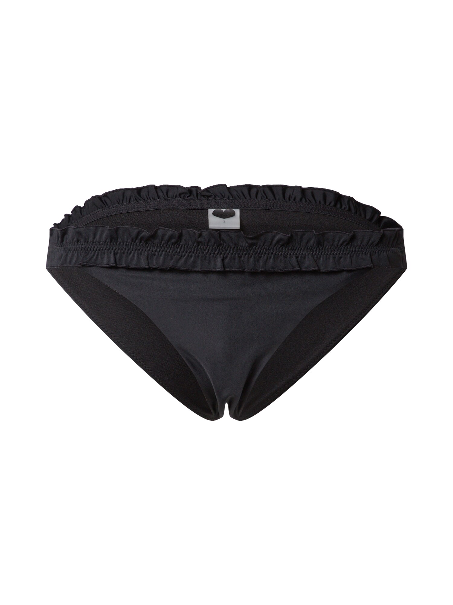 CATWALK JUNKIE Bikinio kelnaitės 'S TROPICAL RUFFLE BOTTOM '  juoda